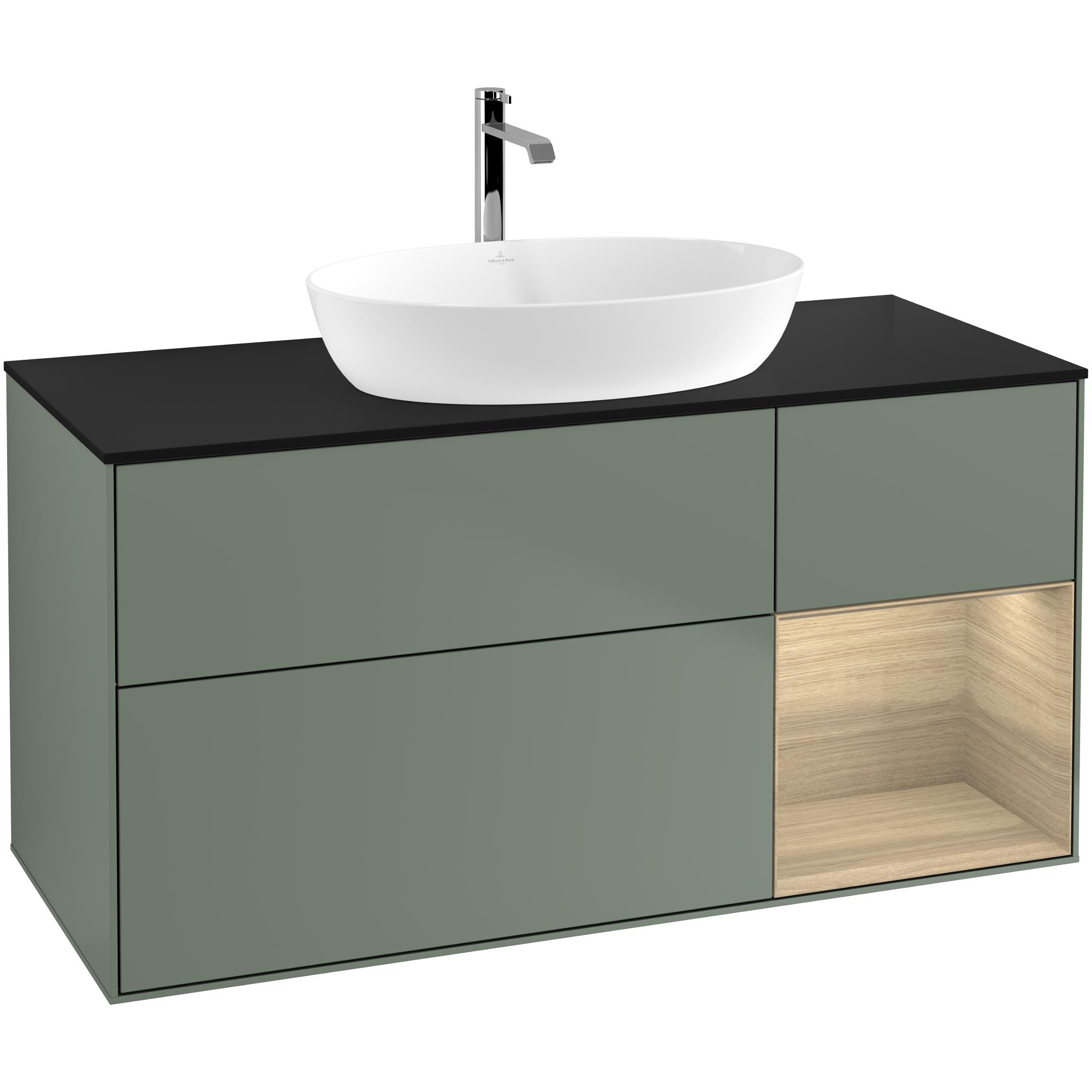 Tvättställsskåp Villeroy & Boch Finion med 3 Lådor Hylla och Bänkskiva för Fristående Tvättställ från Artis & Collaro | badrum - badrumsmobler - tvattstallsskap-och-kommod | KakelKungen