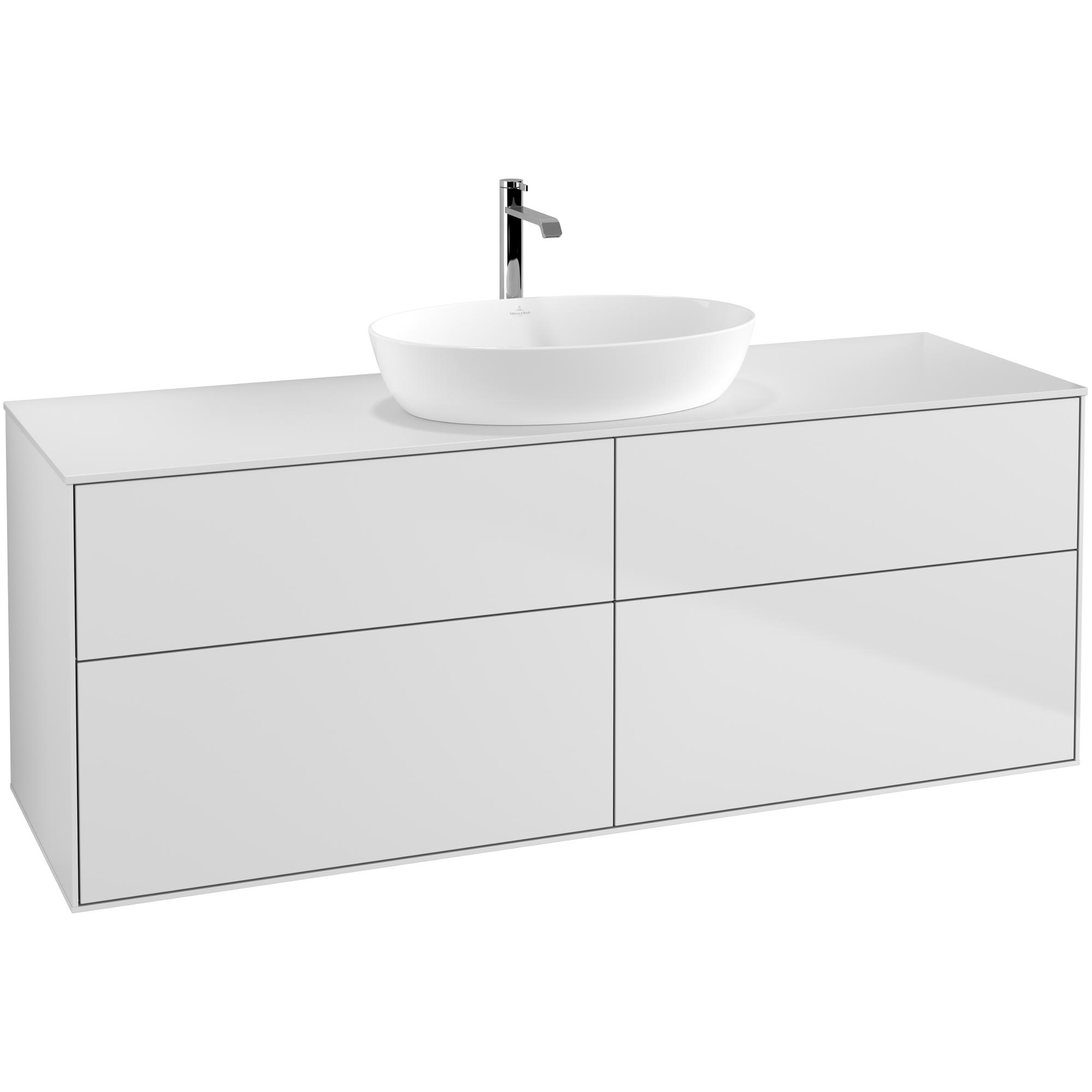 Tvättställsskåp Villeroy & Boch Finion med 4 Lådor och Bänkskiva för Fristående Tvättställ från Artis & Collaro | badrum - badrumsmobler - tvattstallsskap-och-kommod | KakelKungen