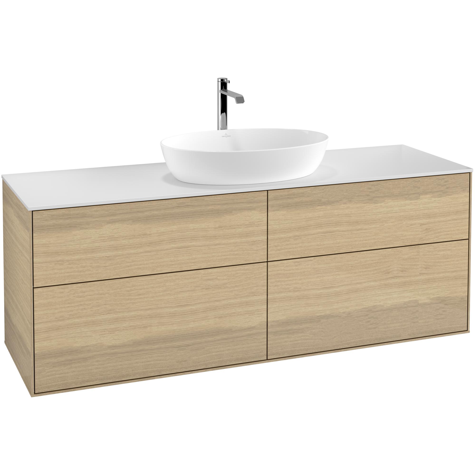 Tvättställsskåp Villeroy & Boch Finion med 4 Lådor och Bänkskiva för Fristående Tvättställ från Artis & Collaro | badrum - badrumsmobler - tvattstallsskap-och-kommod | KakelKungen