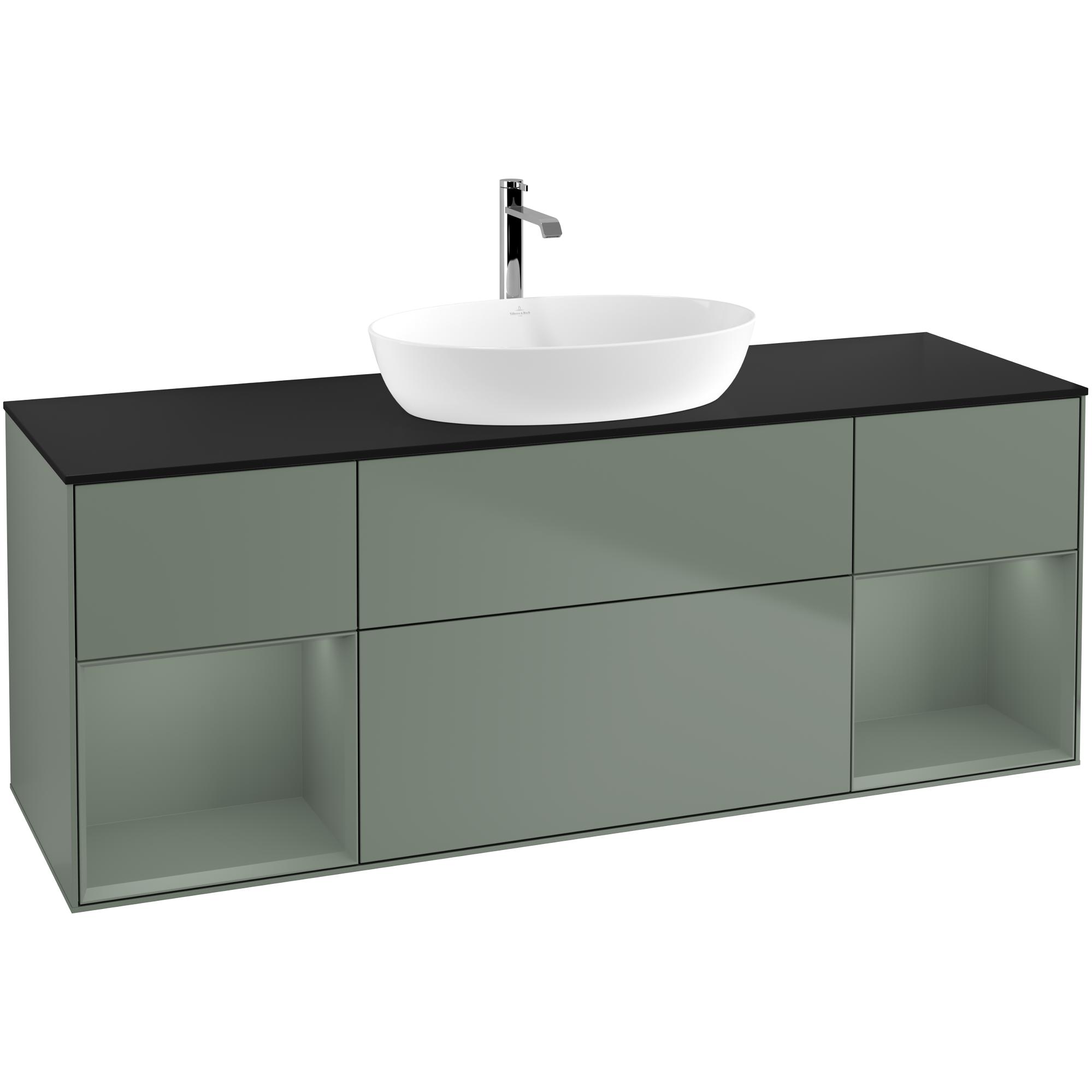 Tvättställsskåp Villeroy & Boch Finion med Två Hyllor och Bänkskiva för Fristående Tvättställ från Artis & Collaro | badrum - badrumsmobler - tvattstallsskap-och-kommod | KakelKungen