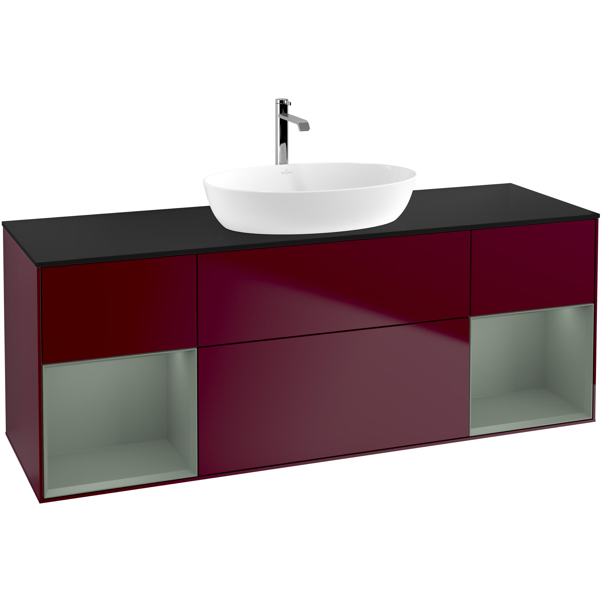 Tvättställsskåp Villeroy & Boch Finion med Två Hyllor och Bänkskiva för Fristående Tvättställ från Artis & Collaro | badrum - badrumsmobler - tvattstallsskap-och-kommod | KakelKungen