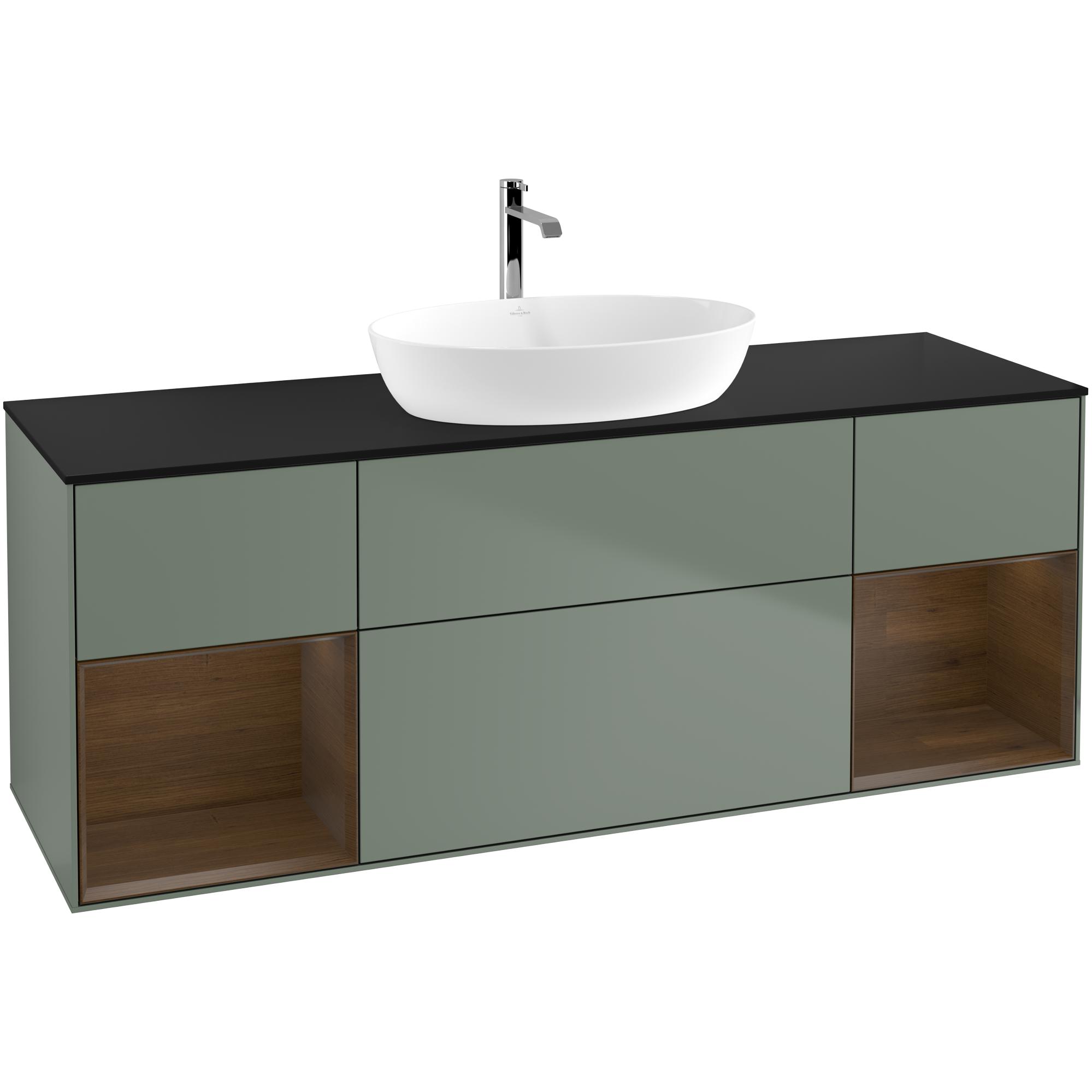 Tvättställsskåp Villeroy & Boch Finion med Två Hyllor och Bänkskiva för Fristående Tvättställ från Artis & Collaro | badrum - badrumsmobler - tvattstallsskap-och-kommod | KakelKungen