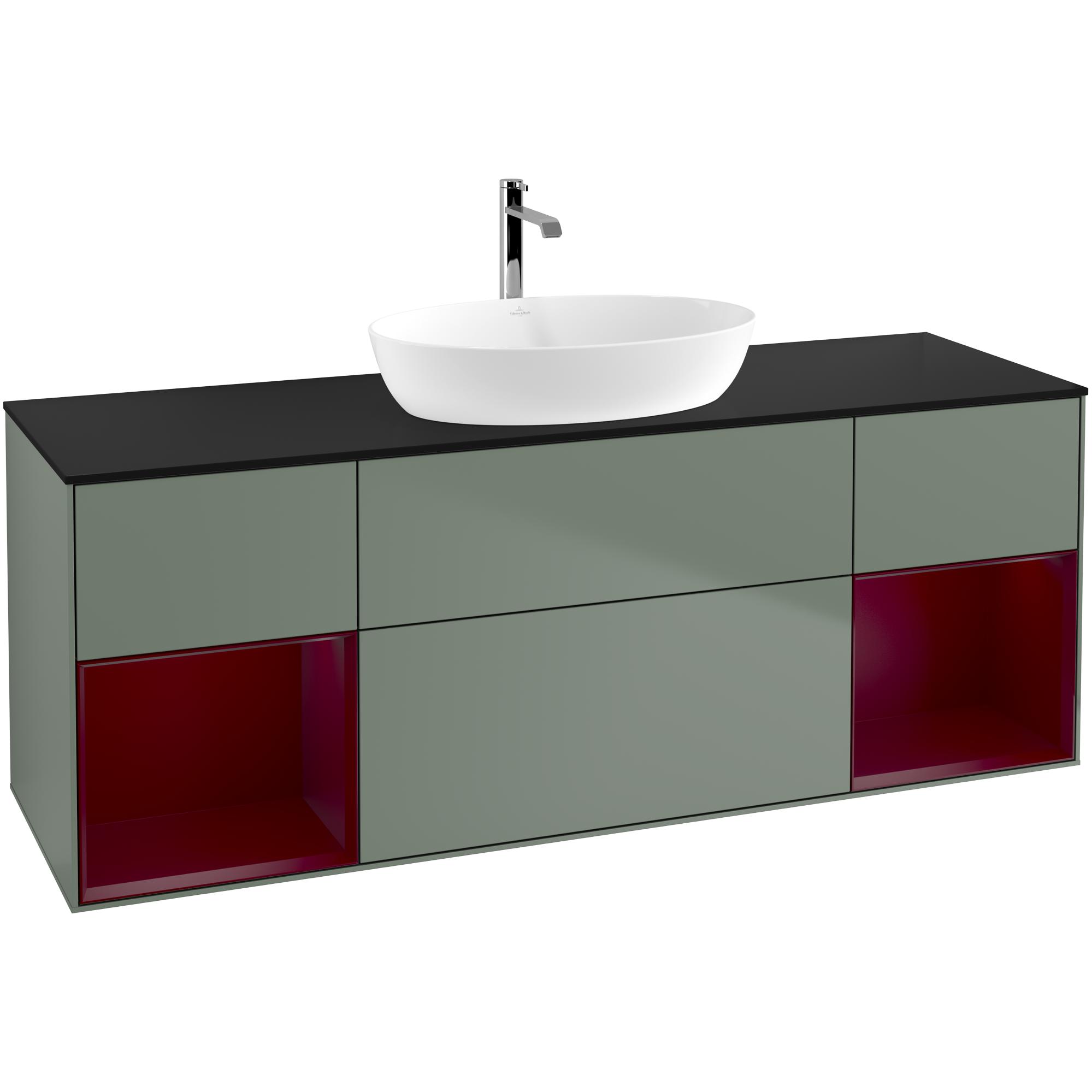 Tvättställsskåp Villeroy & Boch Finion med Två Hyllor och Bänkskiva för Fristående Tvättställ från Artis & Collaro | badrum - badrumsmobler - tvattstallsskap-och-kommod | KakelKungen