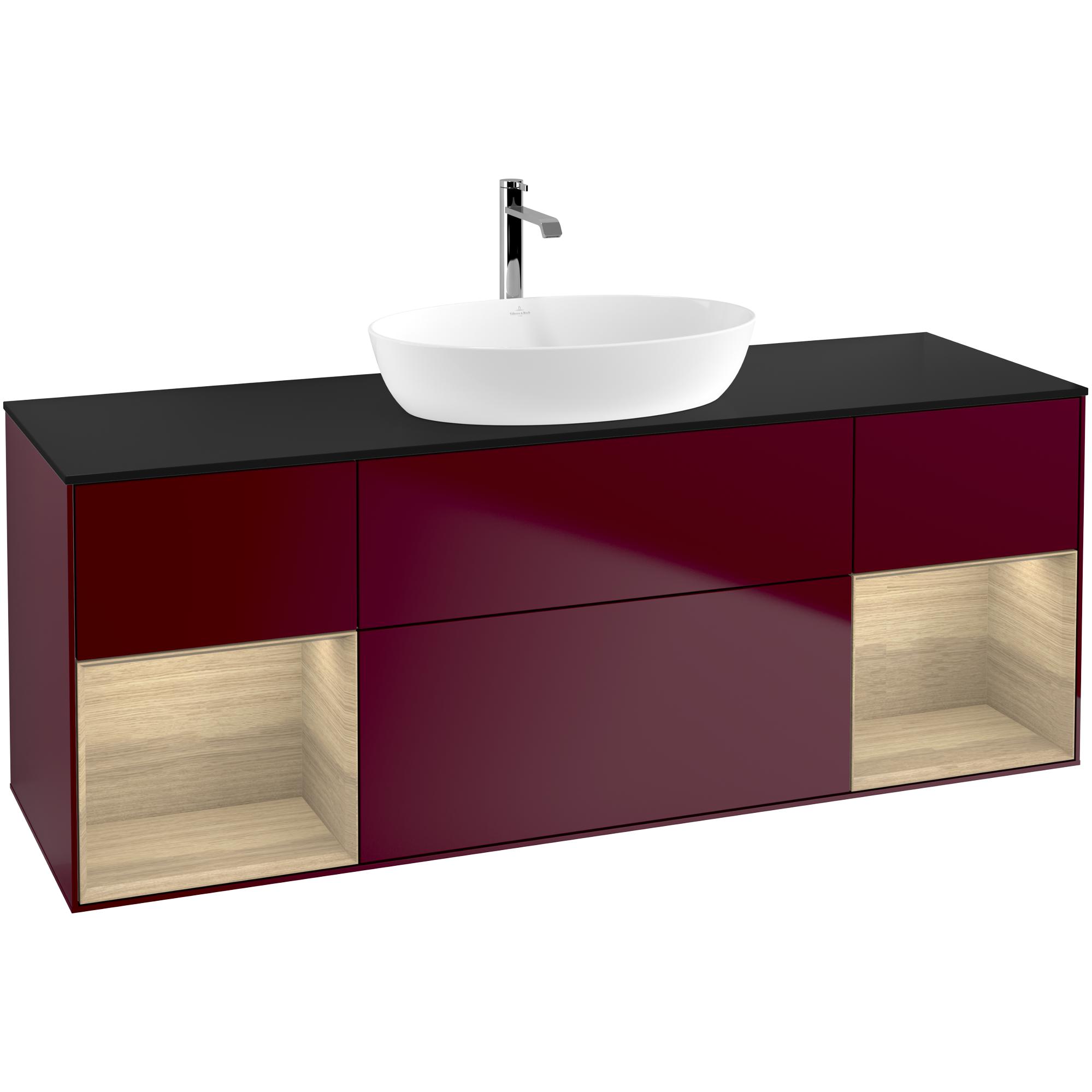 Tvättställsskåp Villeroy & Boch Finion med Två Hyllor och Bänkskiva för Fristående Tvättställ från Artis & Collaro | badrum - badrumsmobler - tvattstallsskap-och-kommod | KakelKungen