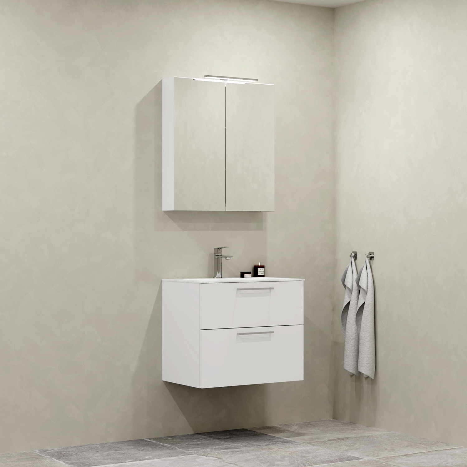 Møbelpakke Macro Design Crown Plain med Speilskap