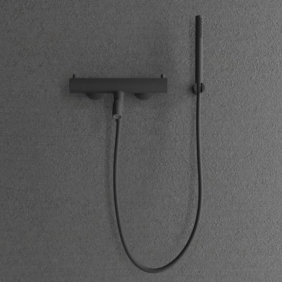 badkarsblandare scandtap steel pleasure 4 med handdusch