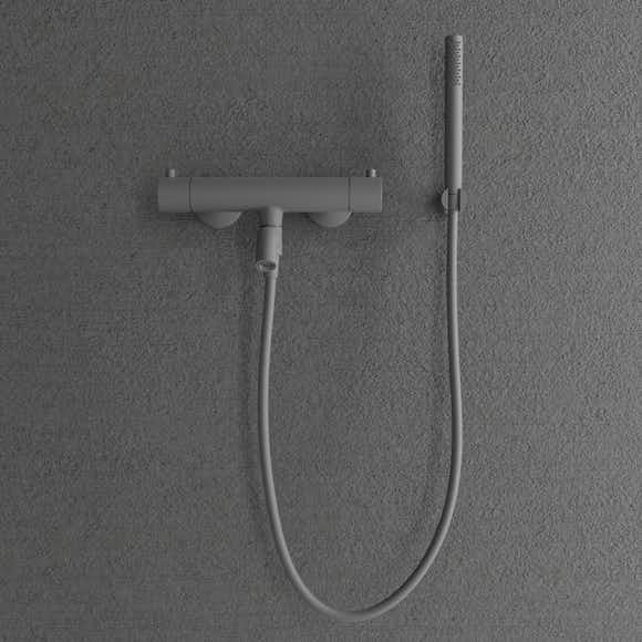 badkarsblandare scandtap steel pleasure 4 med handdusch