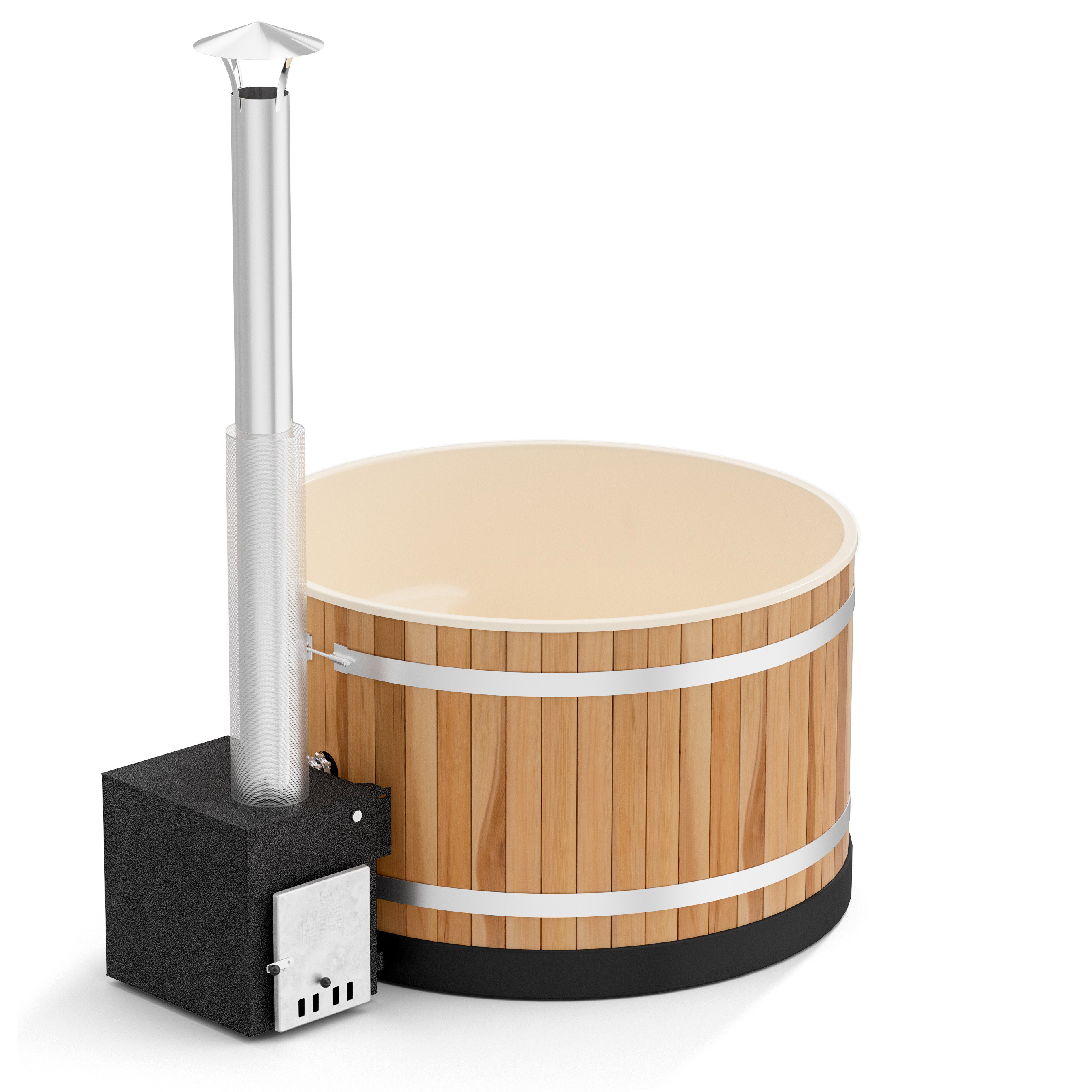 Badtunna Kirami Premium Pearly M CUBE Färg ram: RedCedar