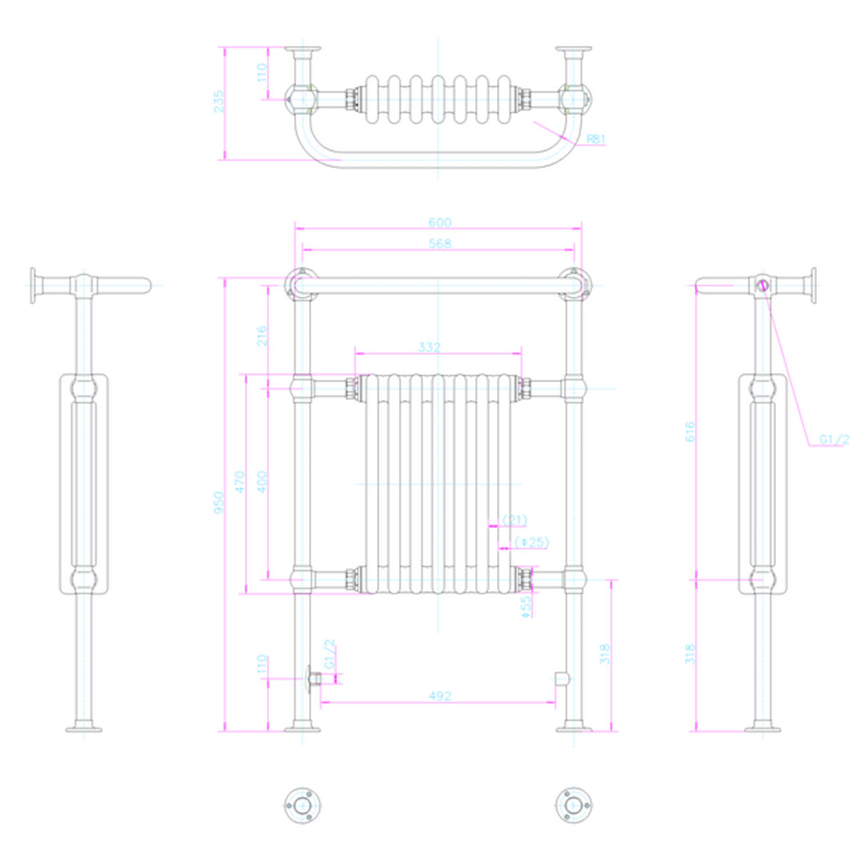 Handdukstork Burlington Trafalgar