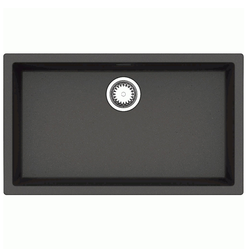 Kjøkkenvask Lavabo Reginox Amsterdam 72 Sort Sølvfarget