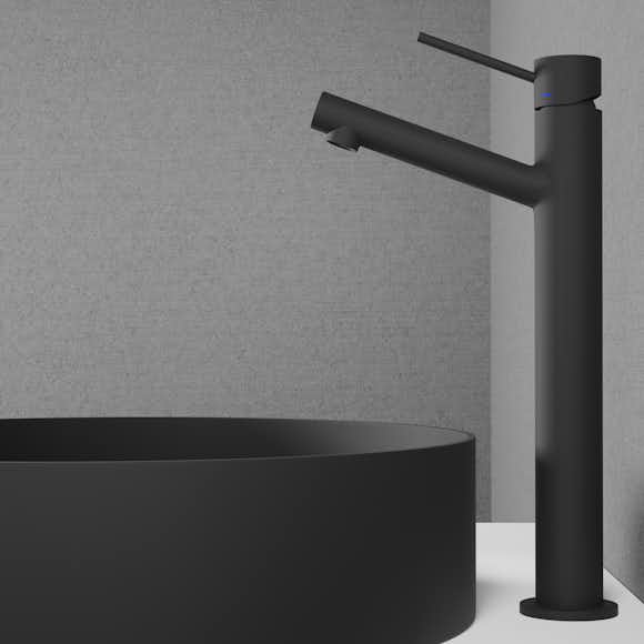 tvättställsblandare scandtap steel vector high