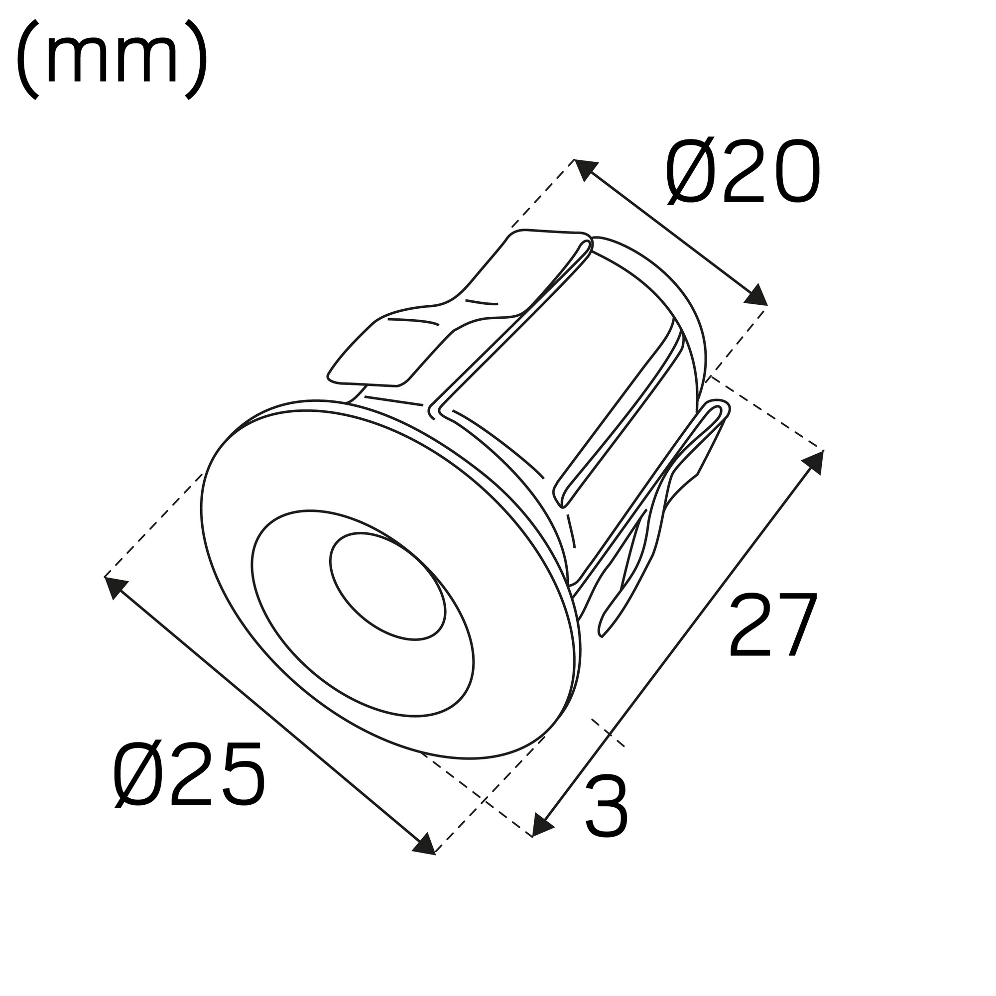 Minidownlight Hide-a-lite Heatspot G2 BS