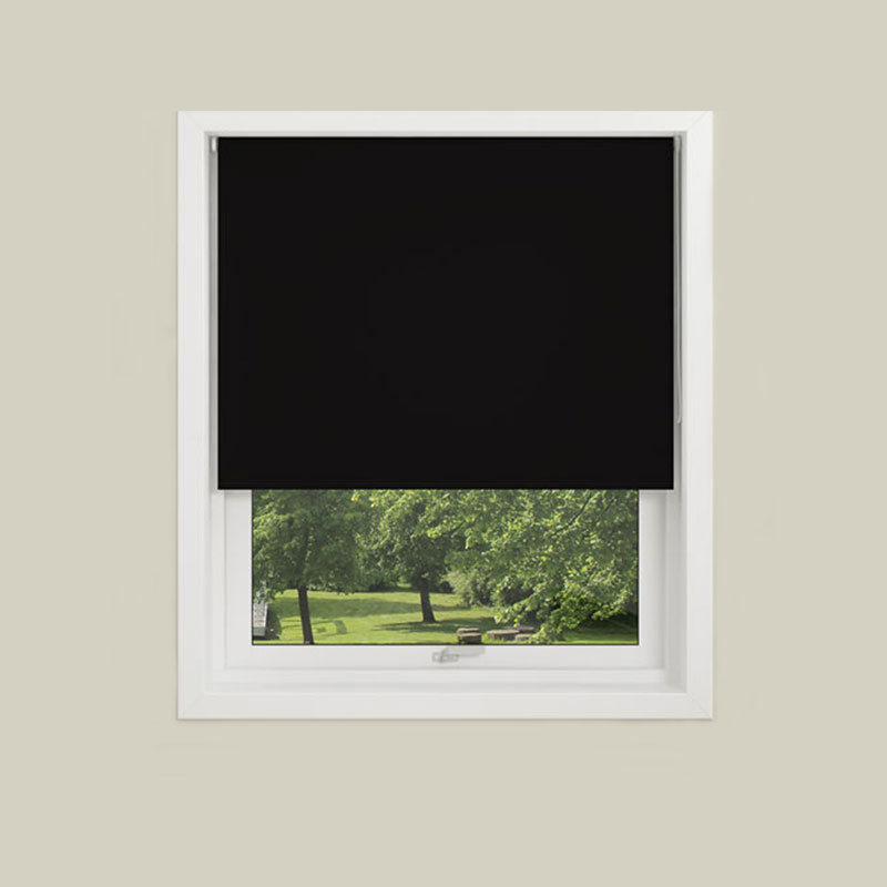 Rullegardin Debel Uni BO Lystett Sort 100x175 cm