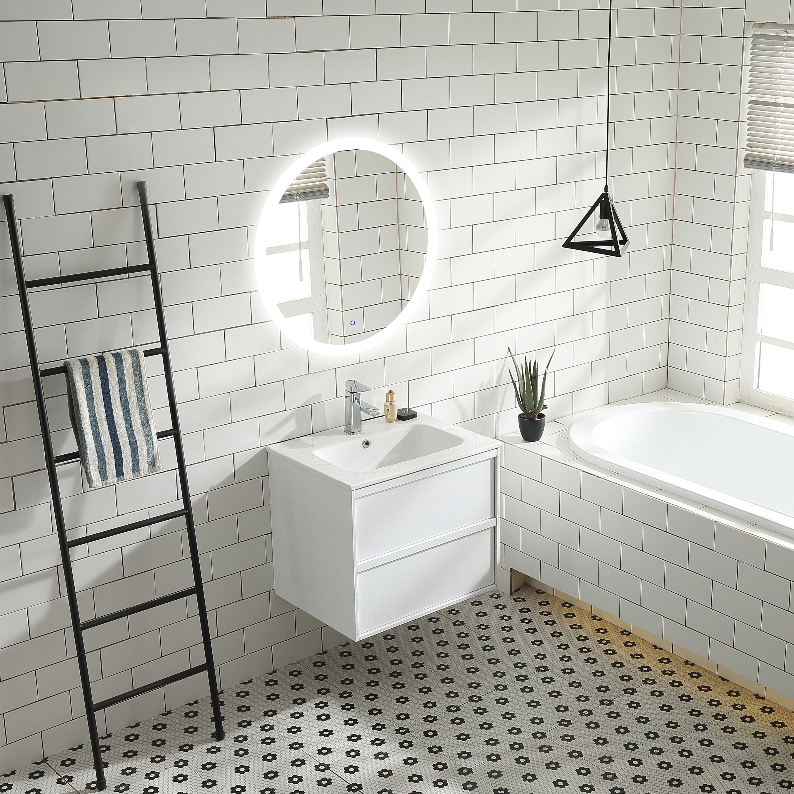 Servantskap Bathlife Rus Hvit Eik