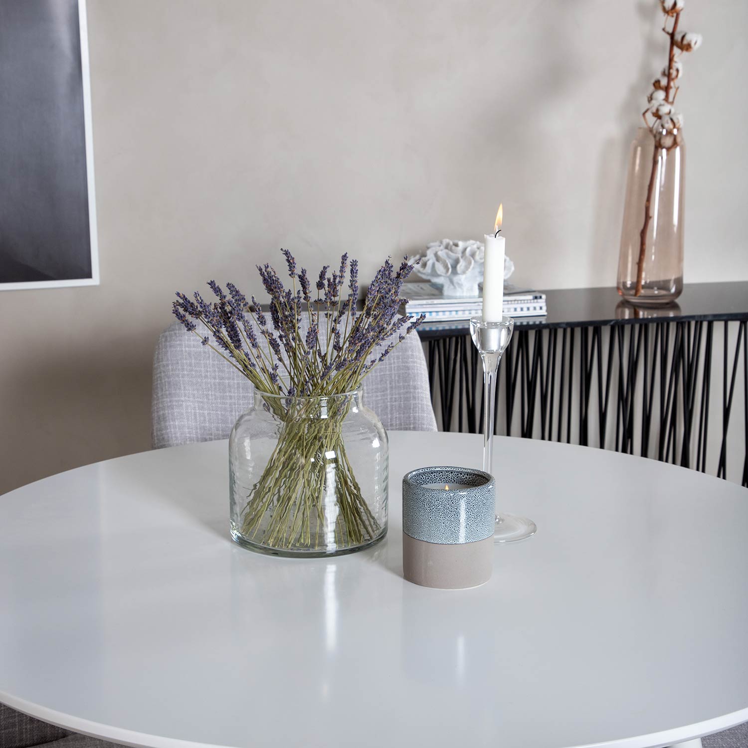 Spisegruppe Venture Home Plake med 4 Plake Stoler Rundt