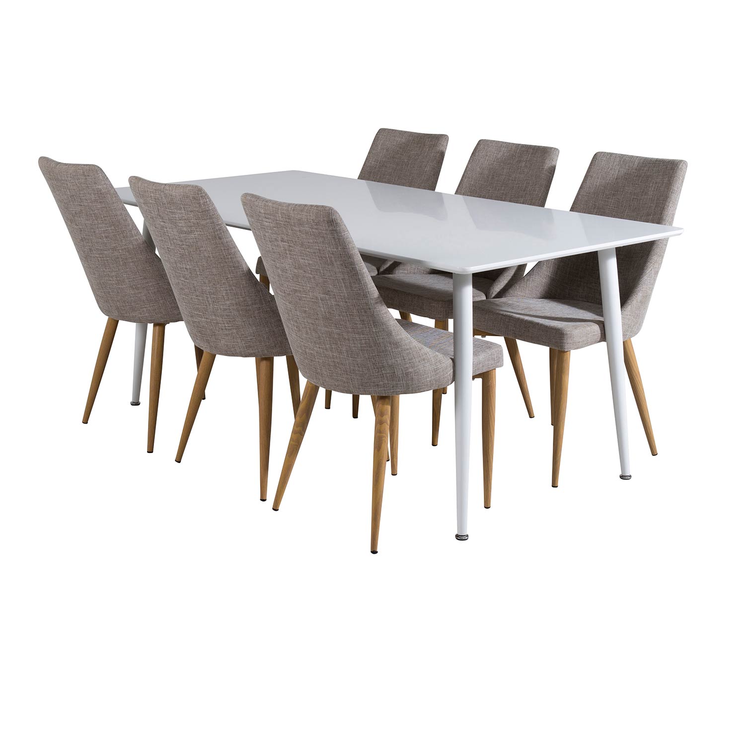 Spisegruppe Venture Home Pobbie med 6 Laura Stoler Polyester