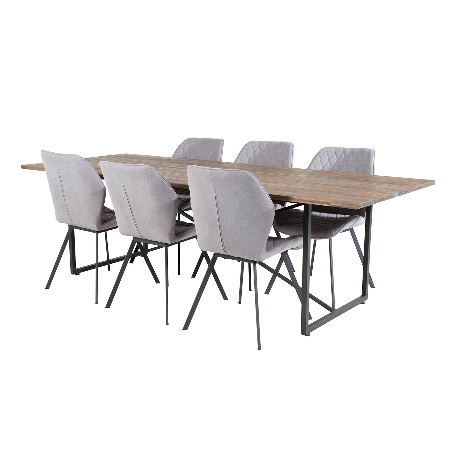 Spisegruppe Venture Home Peo med 6 Geneva Stoler