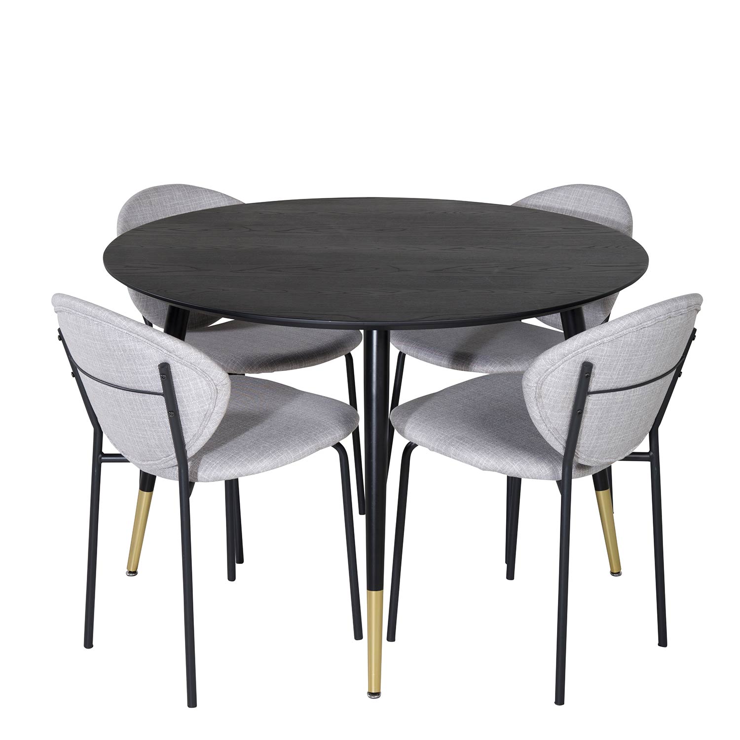 Spisegruppe Venture Home Disa Rund med 4 Valor Stoler