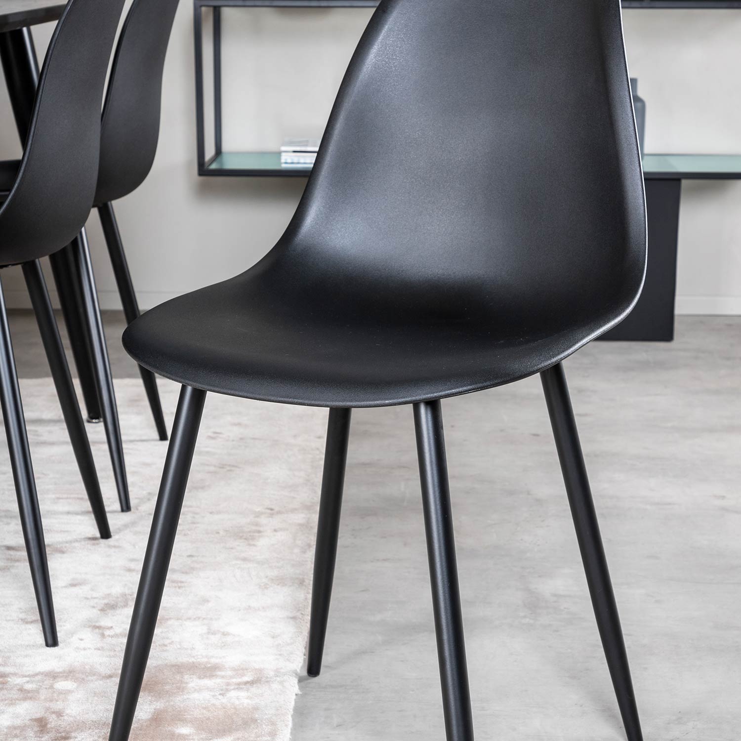 Spisegruppe Venture Home Dipp med 6 Polar Plast Stoler