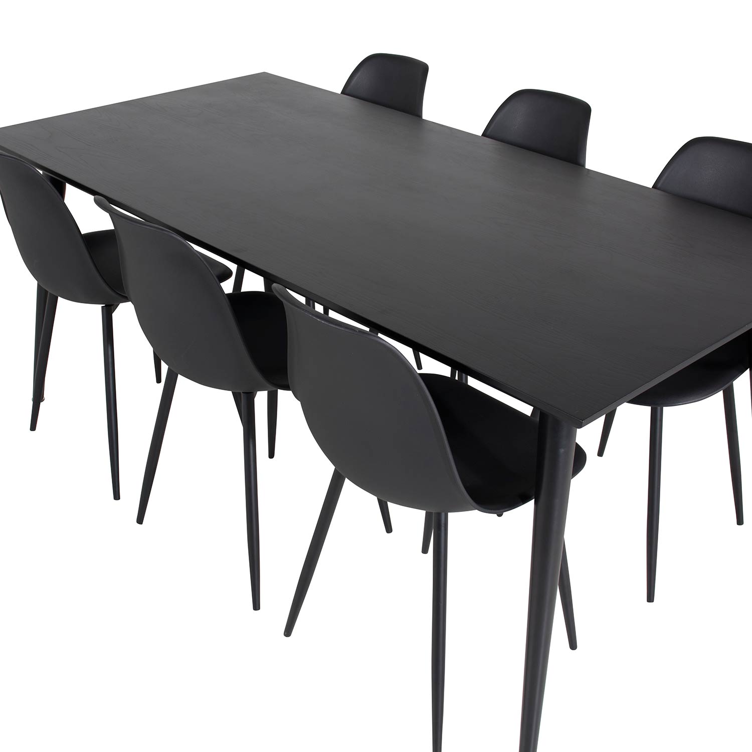 Spisegruppe Venture Home Dipp med 6 Polar Plast Stoler