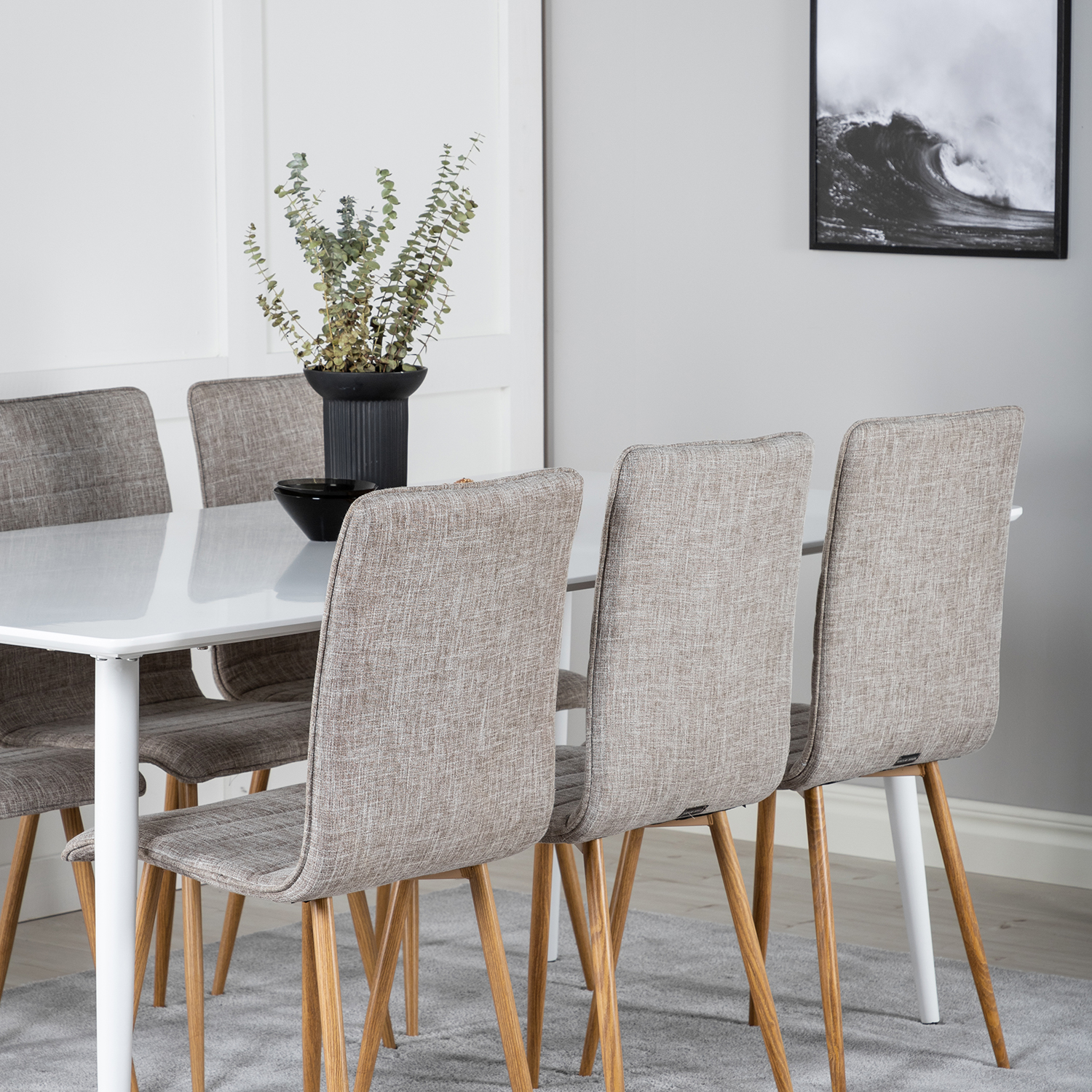 Spisegruppe Venture Home Pobbie med 6 Walter Stoler