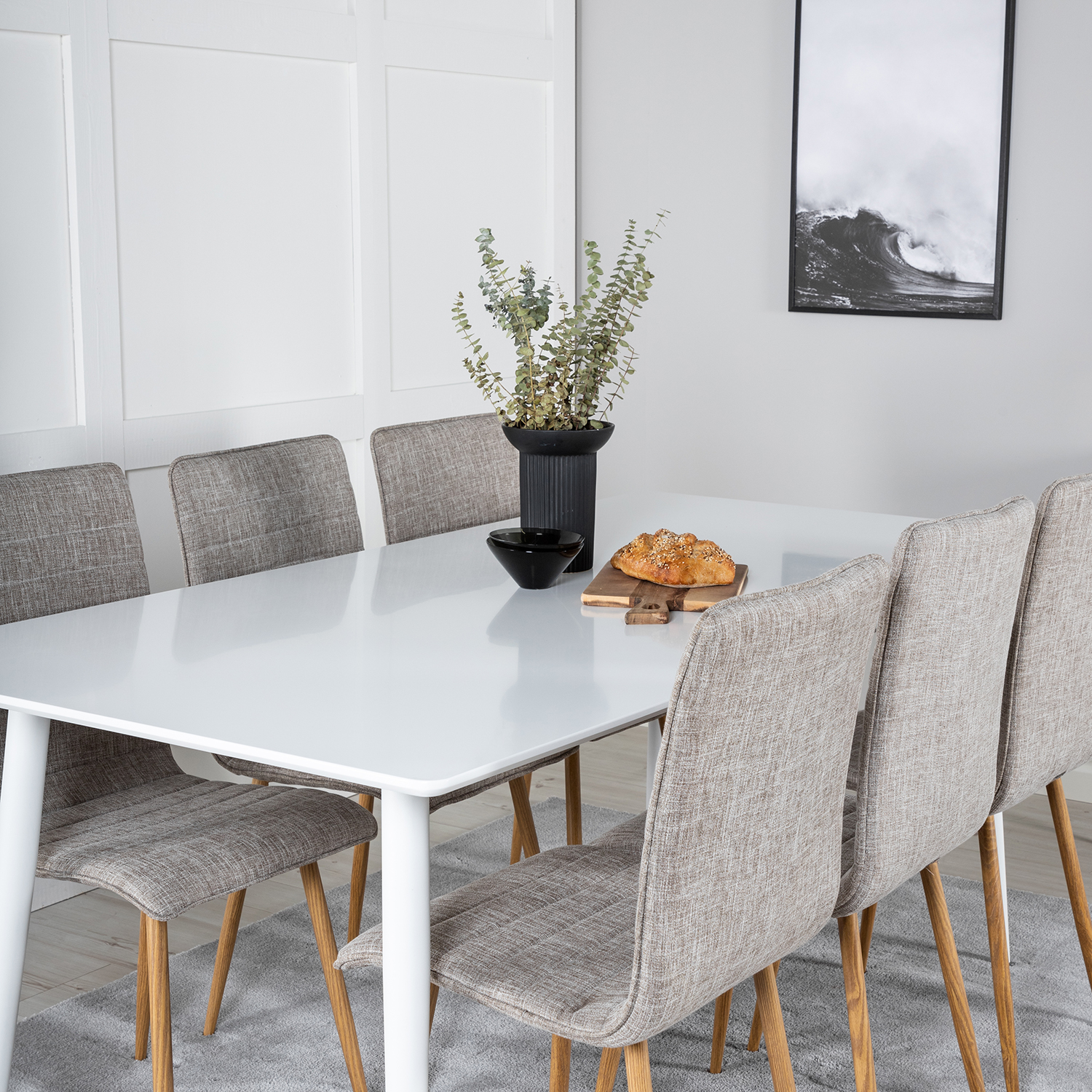 Spisegruppe Venture Home Pobbie med 6 Walter Stoler