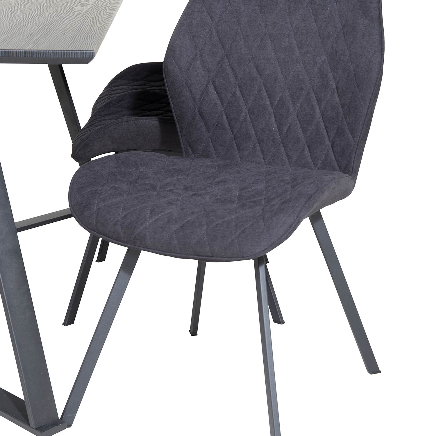 Spisegruppe Venture Home Madde med 6 Geneva Stoler