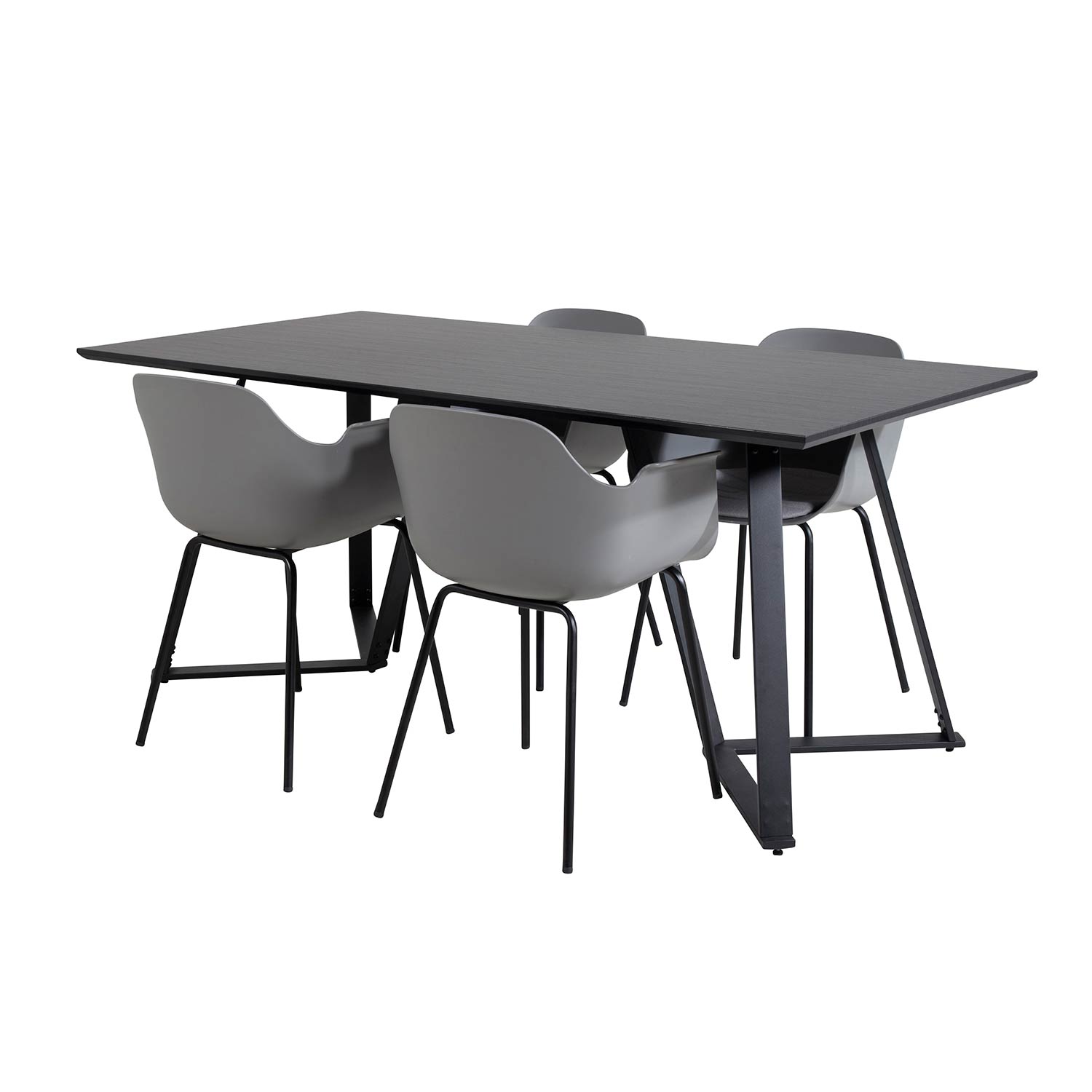 Spisegruppe Venture Home Madde med 4 Colombine Stoler