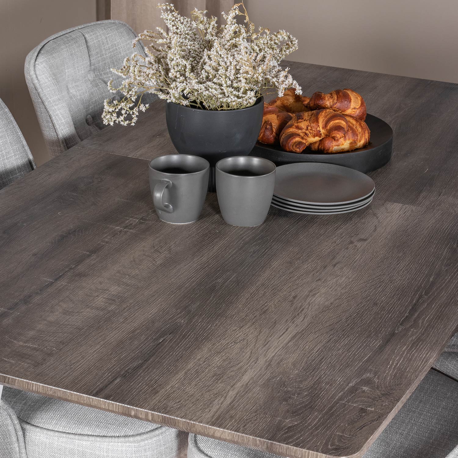 Spisegruppe Venture Home Ina med 4 Vera Stoler Polyester