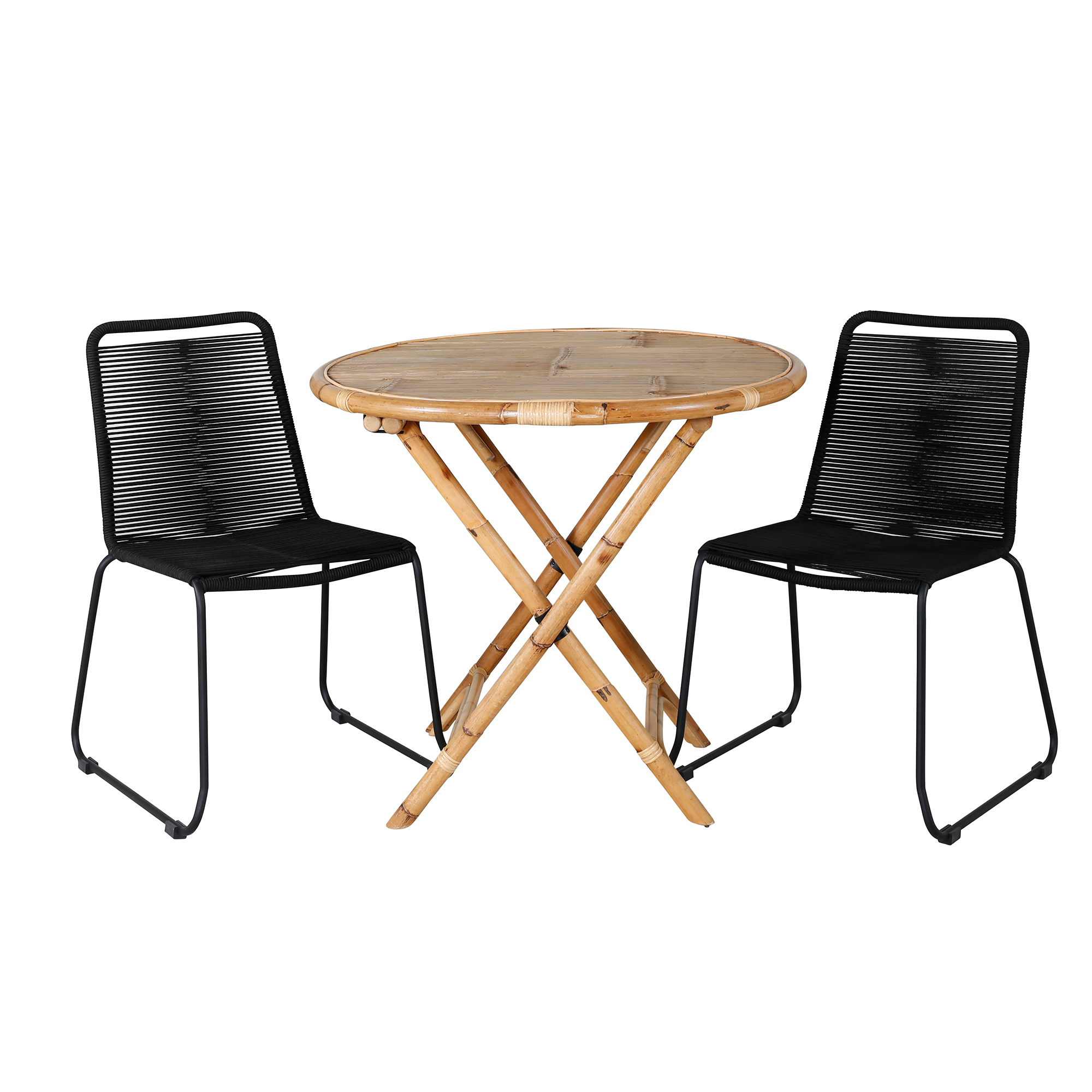 Cafégruppe Venture Home Cane med 2 Lindos Stoler