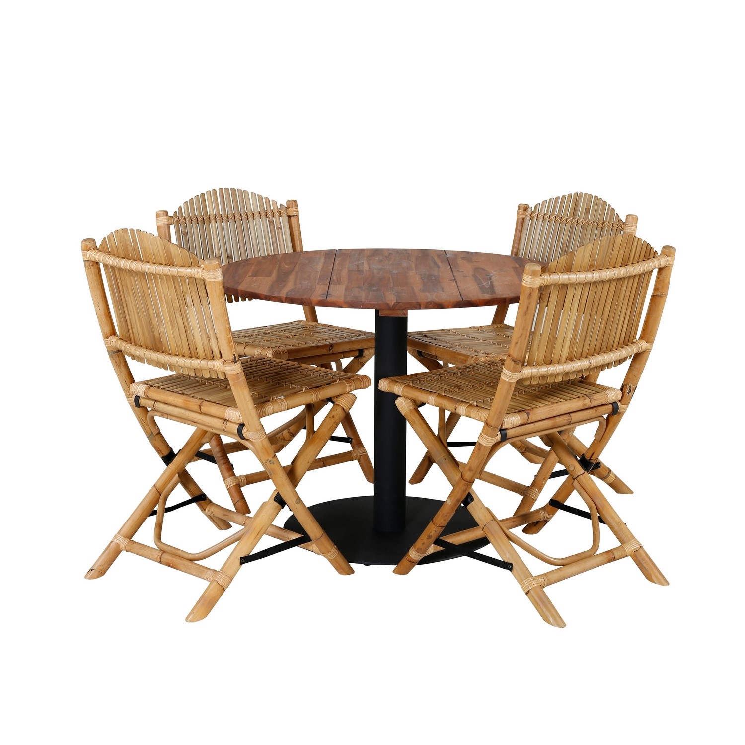 Spisegruppe Venture Home Canne med 4 Cave Spisestoler