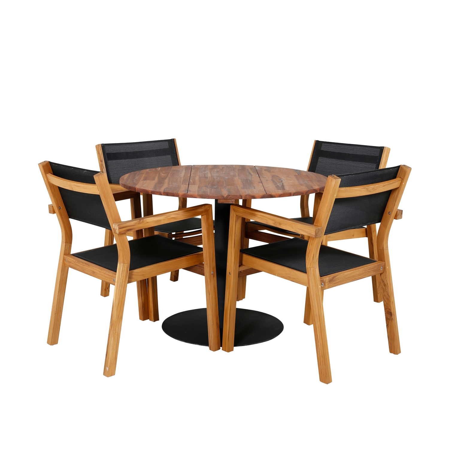 Spisegruppe Venture Home Canne med 4 Vum Stablebare Spisestoler