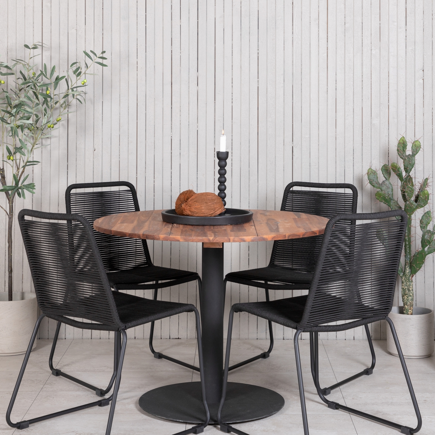 Spisegruppe Venture Home Cot med 4 Lindos Stoler