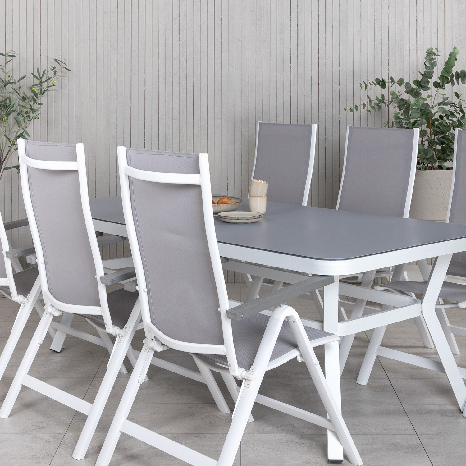 Spisegruppe Venture Home Virya 160x90 med 6 Albany Posisjonsstoler