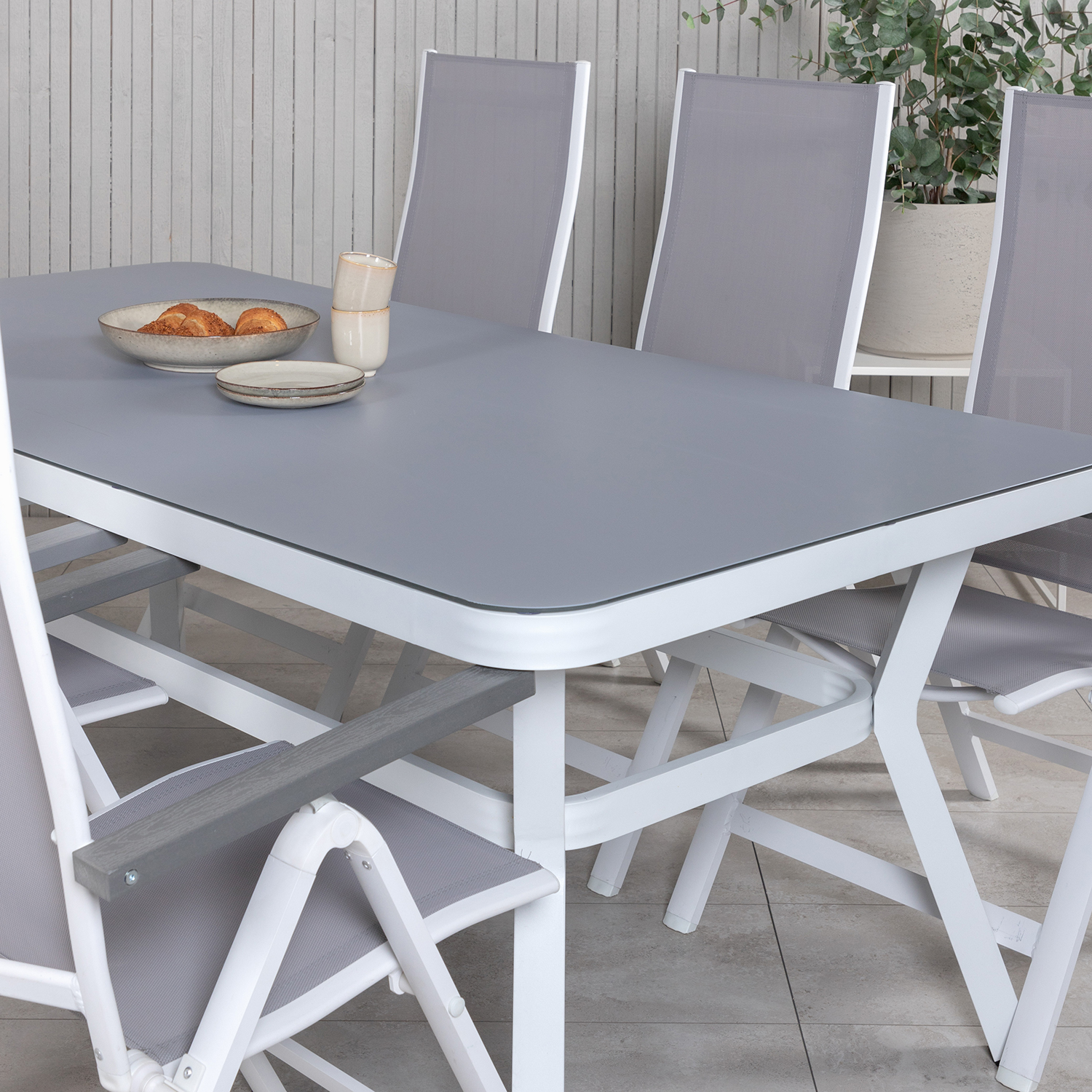 Spisegruppe Venture Home Virya 160x90 med 6 Albany Posisjonsstoler