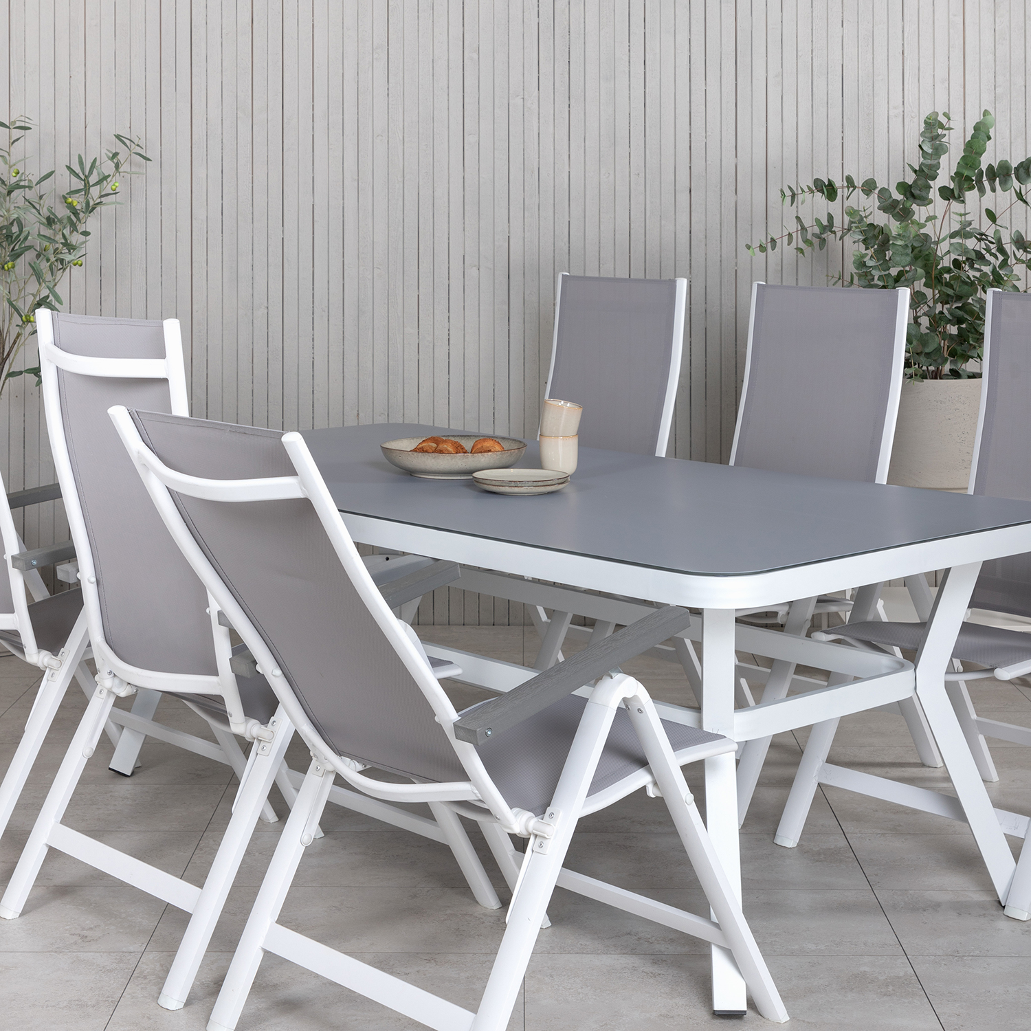 Spisegruppe Venture Home Virya 160x90 med 6 Albany Posisjonsstoler