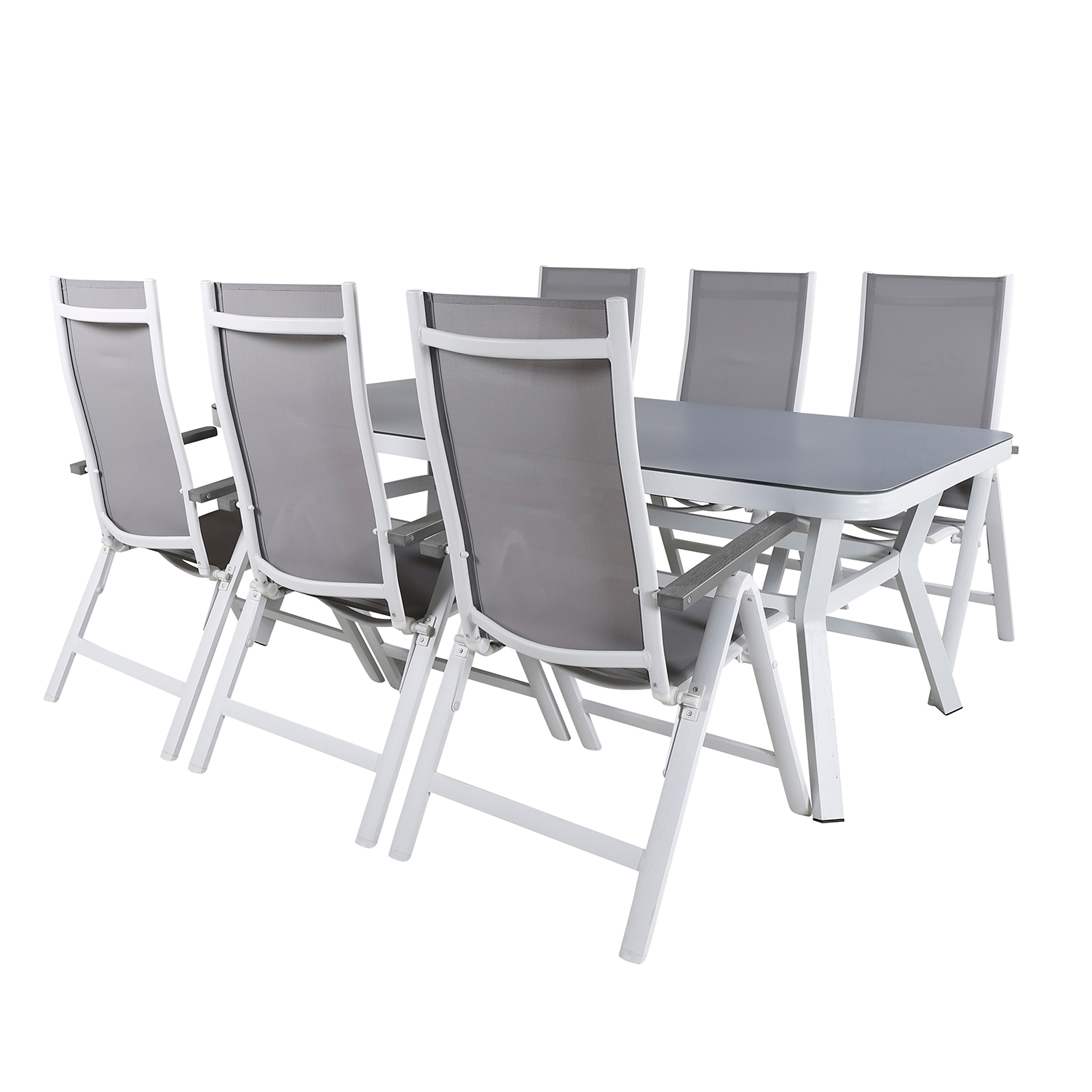 Spisegruppe Venture Home Virya 160x90 med 6 Albany Posisjonsstoler