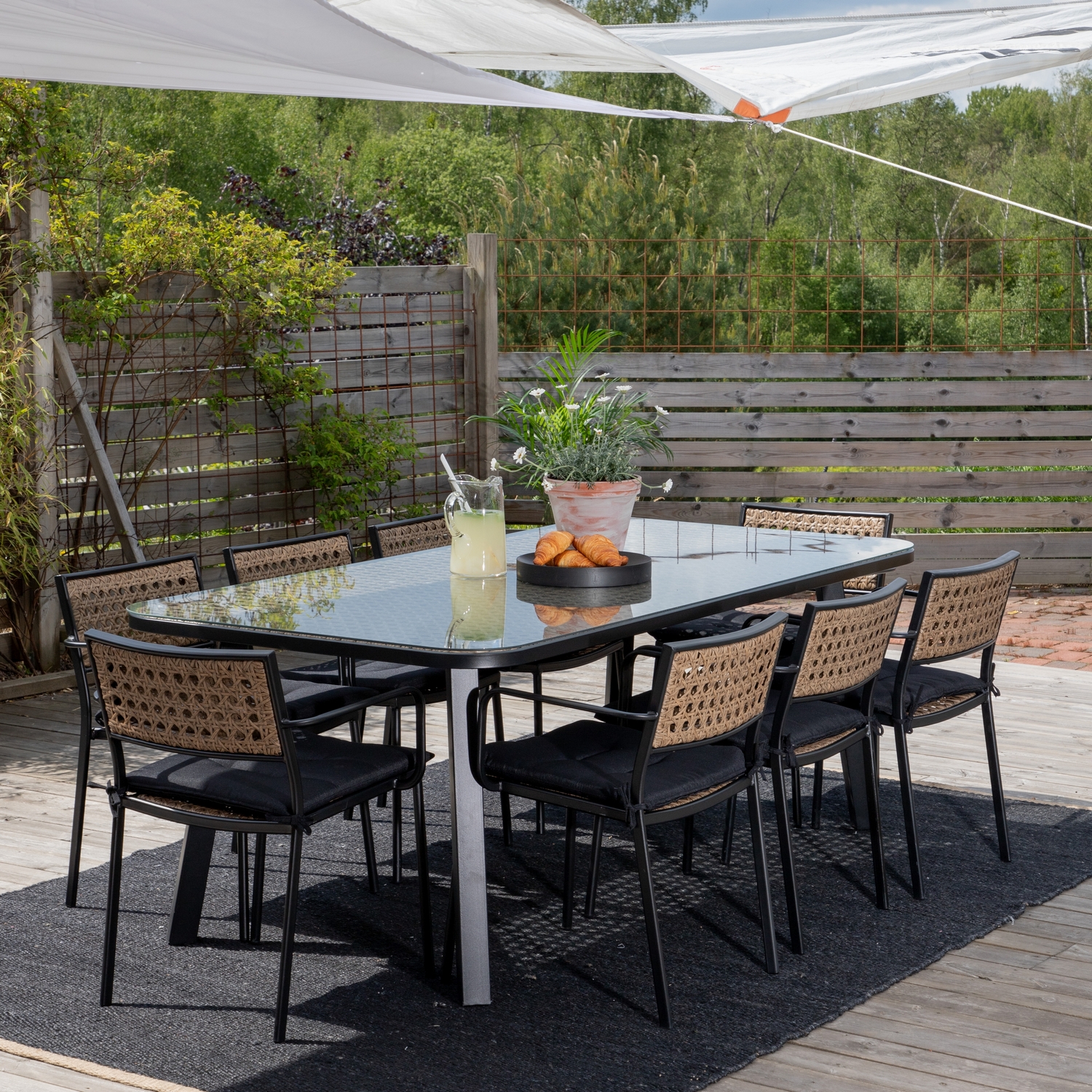 Spisegruppe Venture Home Olle med 8 Olle Spisestoler