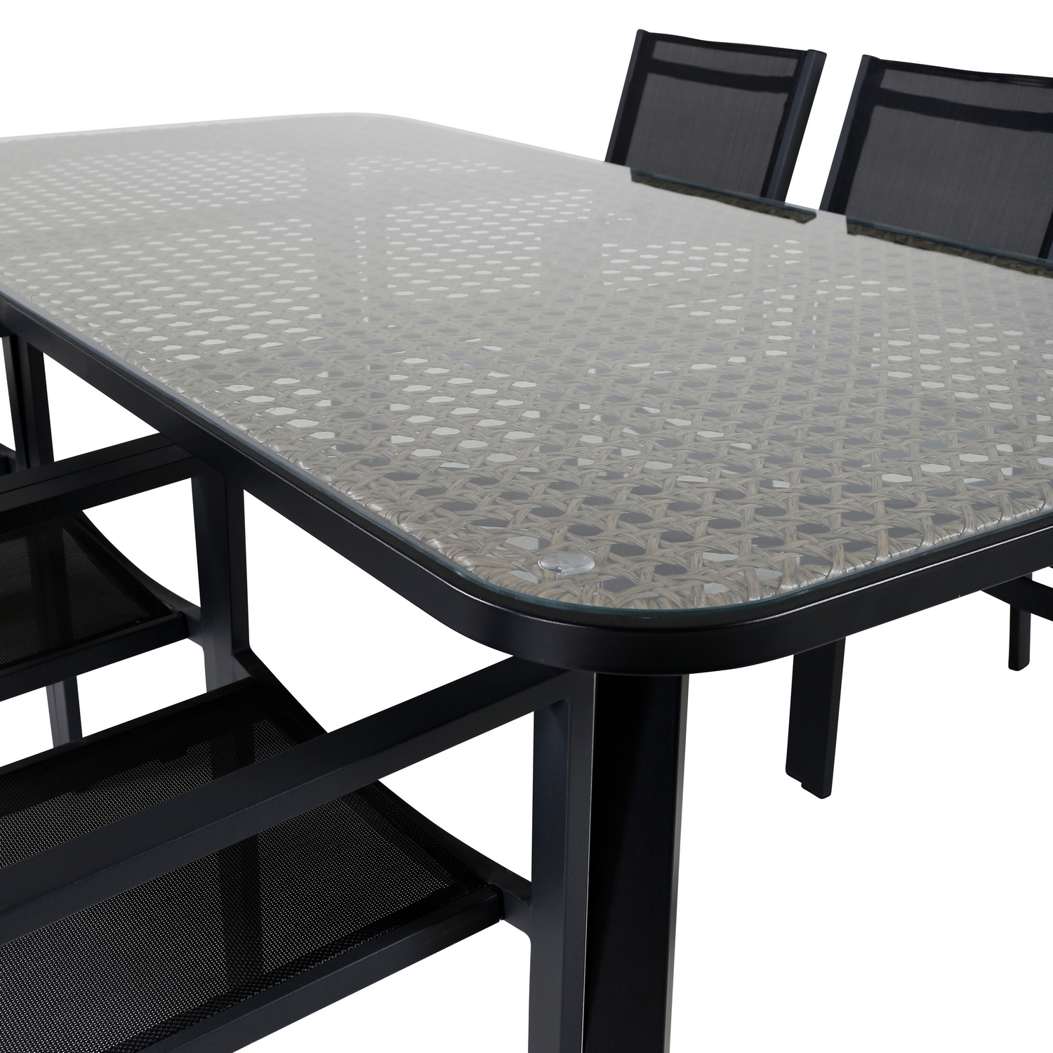 Spisegruppe Venture Home Olle med 6 Curz Stablebare Spisestoler