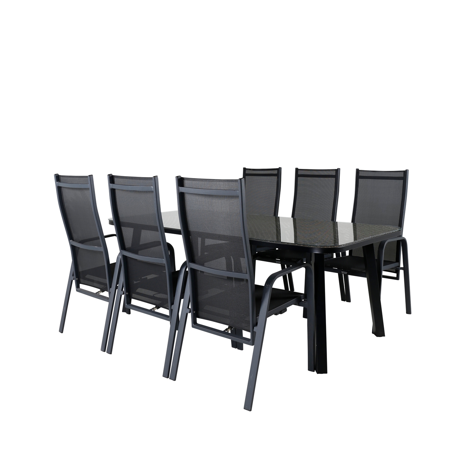 Spisegruppe Venture Home Olle med 6 Curz Spisestoler