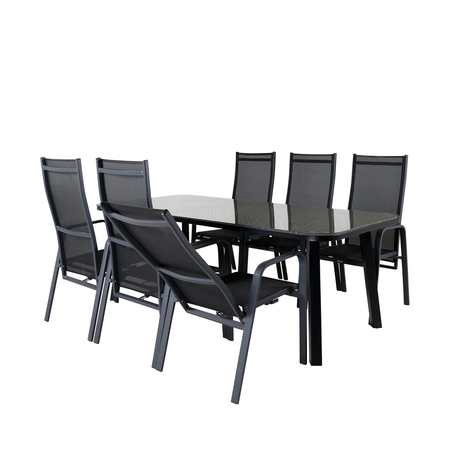 Spisegruppe Venture Home Olle med 6 Curz Spisestoler