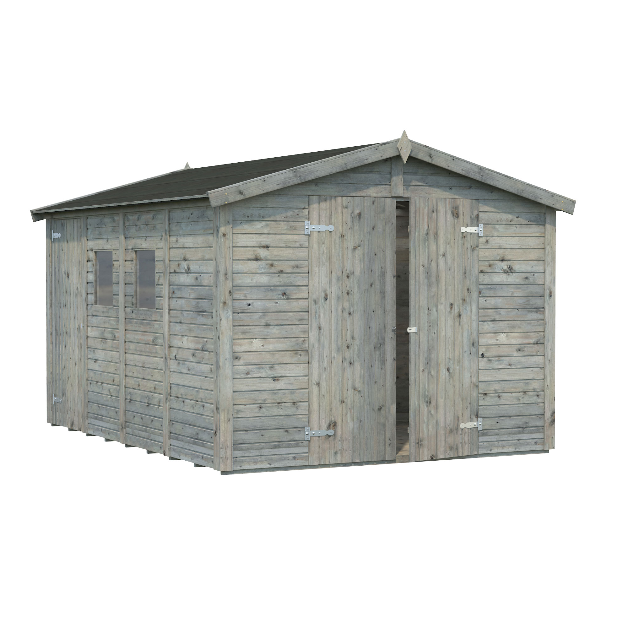 Förråd Palmako Dan 10,0 m2 Grå dippad