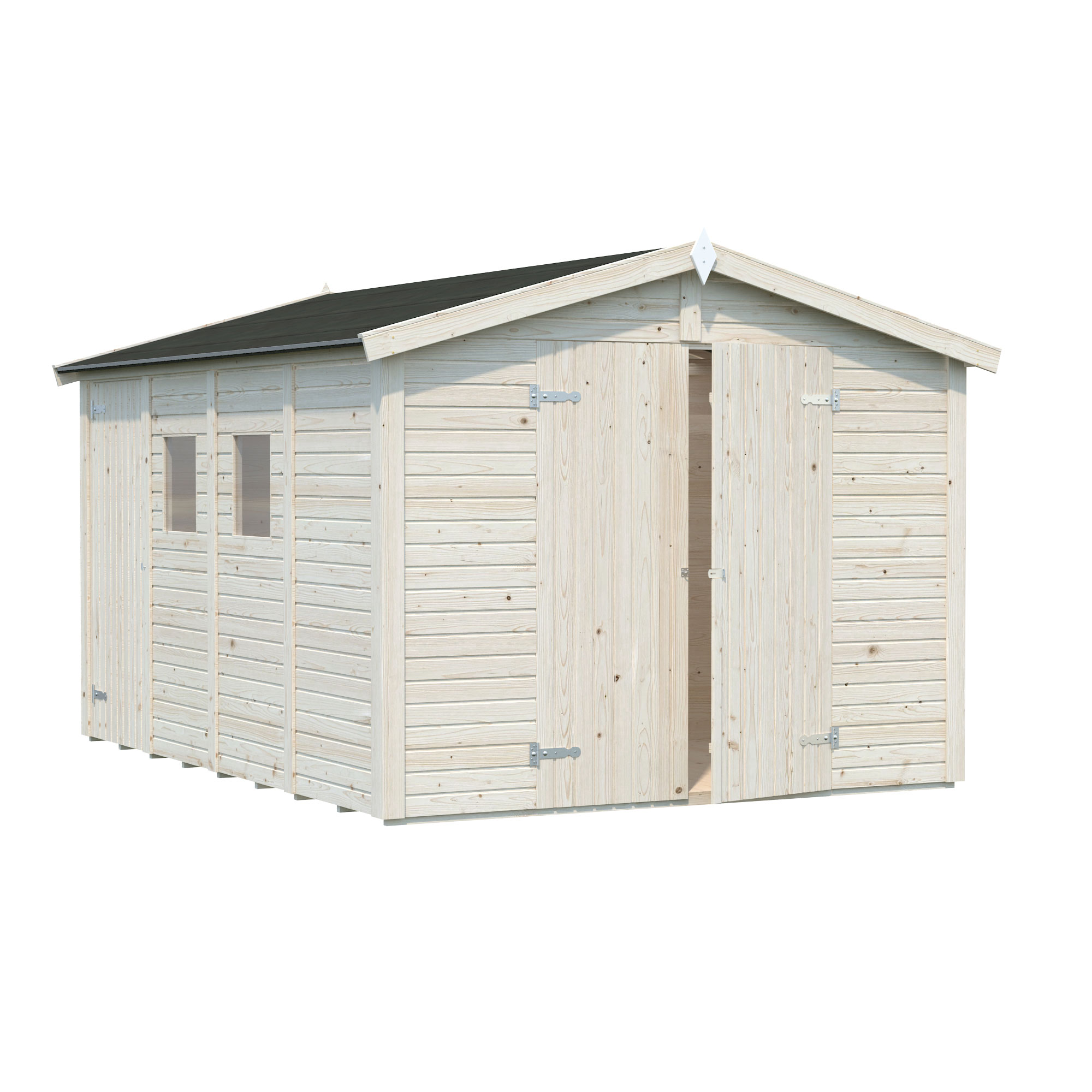 Förråd Palmako Dan 10,0 m2 Vit dippad