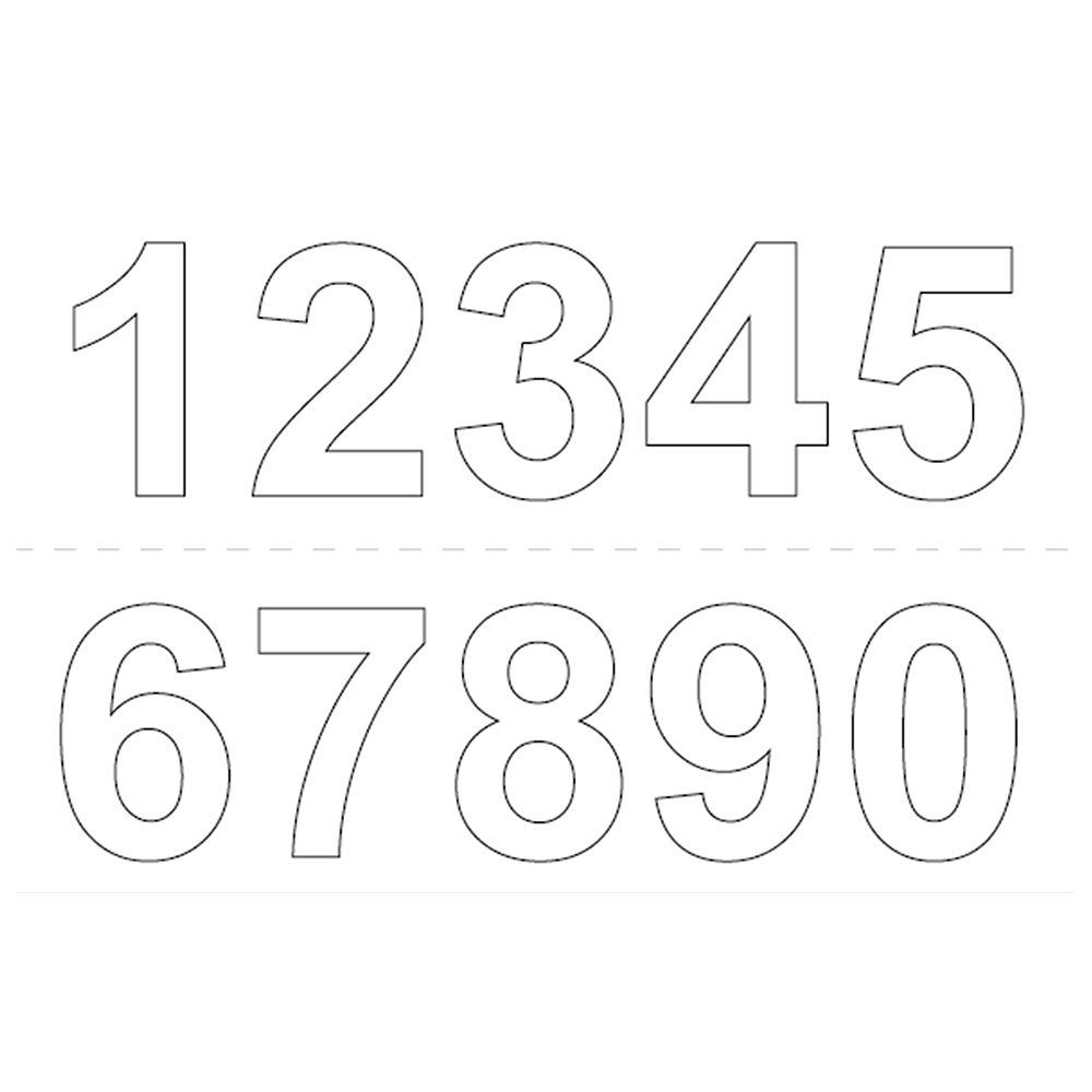 Tall selvklebende Habo 50 mm