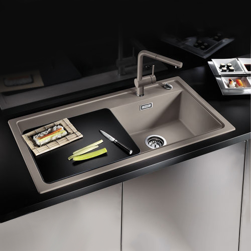 Skjærebrett Blanco Herdet Sort Glass 365 x 460 mm