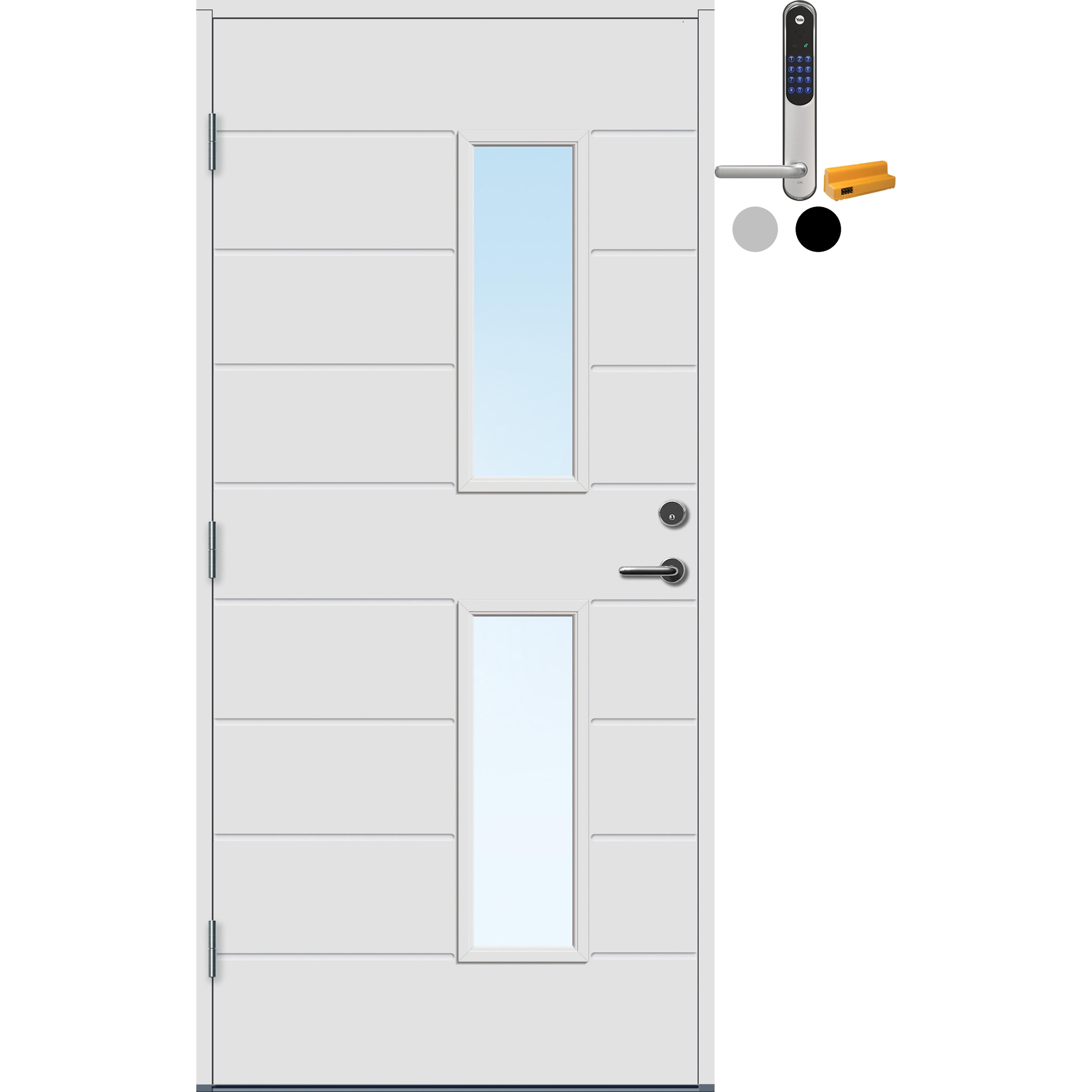 Ytterdør Bygg1 Ski med Yale Doorman Classic Home