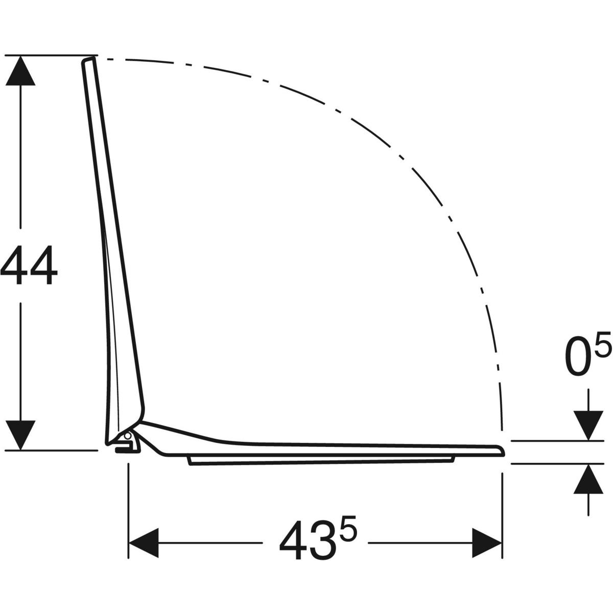 Duschhörn Invitrea Flair GH21 med Glasrengöring