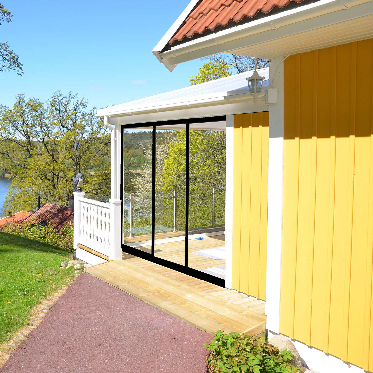 Skyvedører Landskap Stadig Forlenget Sommer 3-delt