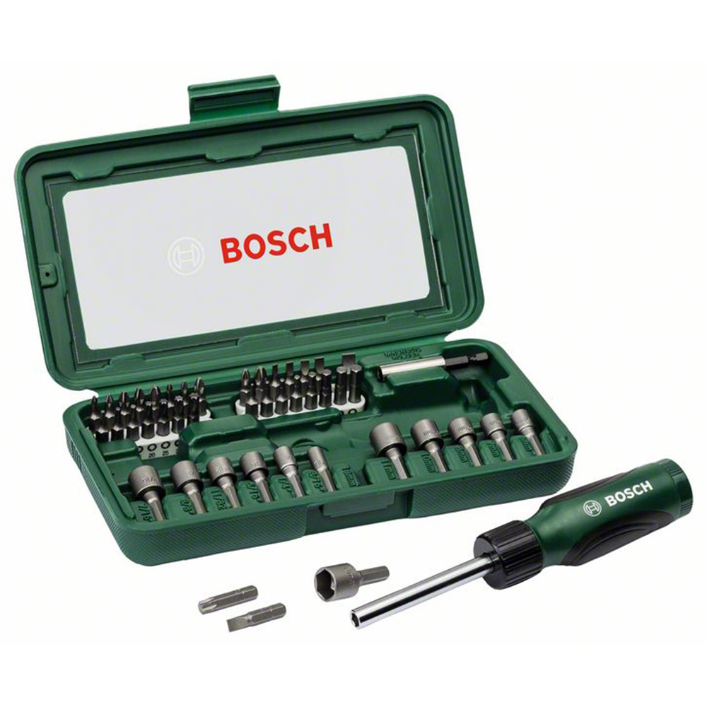 Skruvdragarset Bosch Power Tools 46-delars