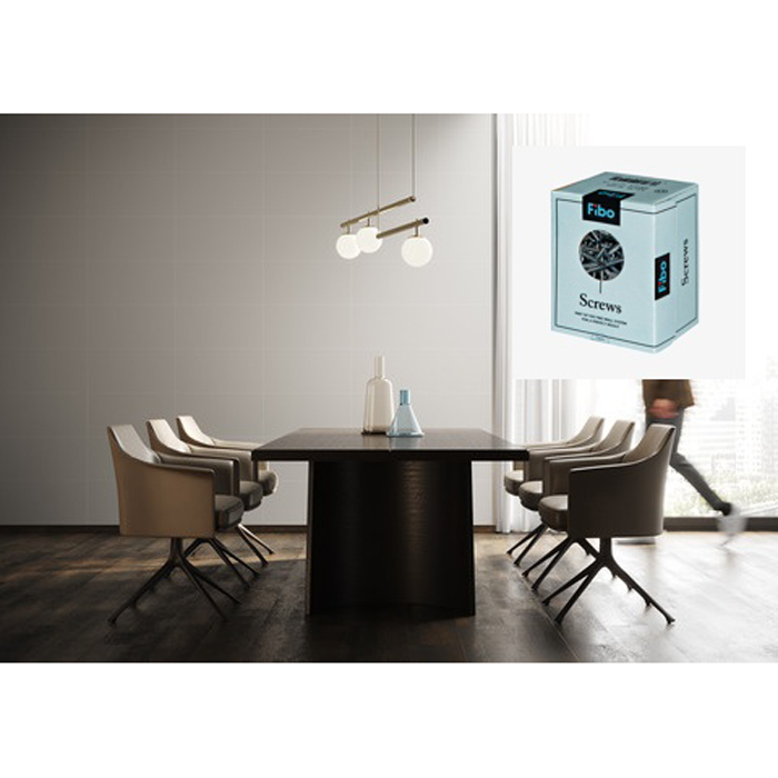 Baderomspanel Fibo 2090-LM6060 Light Grey med Monteringsskruer